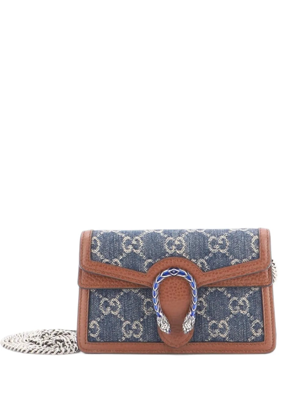 Dionysus Bag GG Denim Super Mini crossbody bag