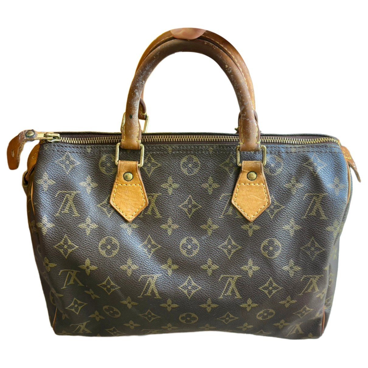 Speedy leather handbag