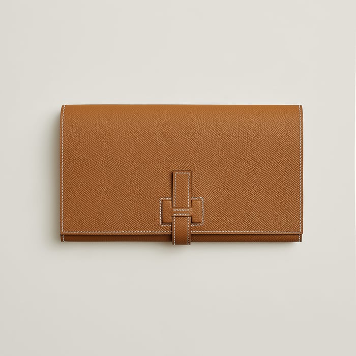 Gold New H Passant Toutenmain Wallet
