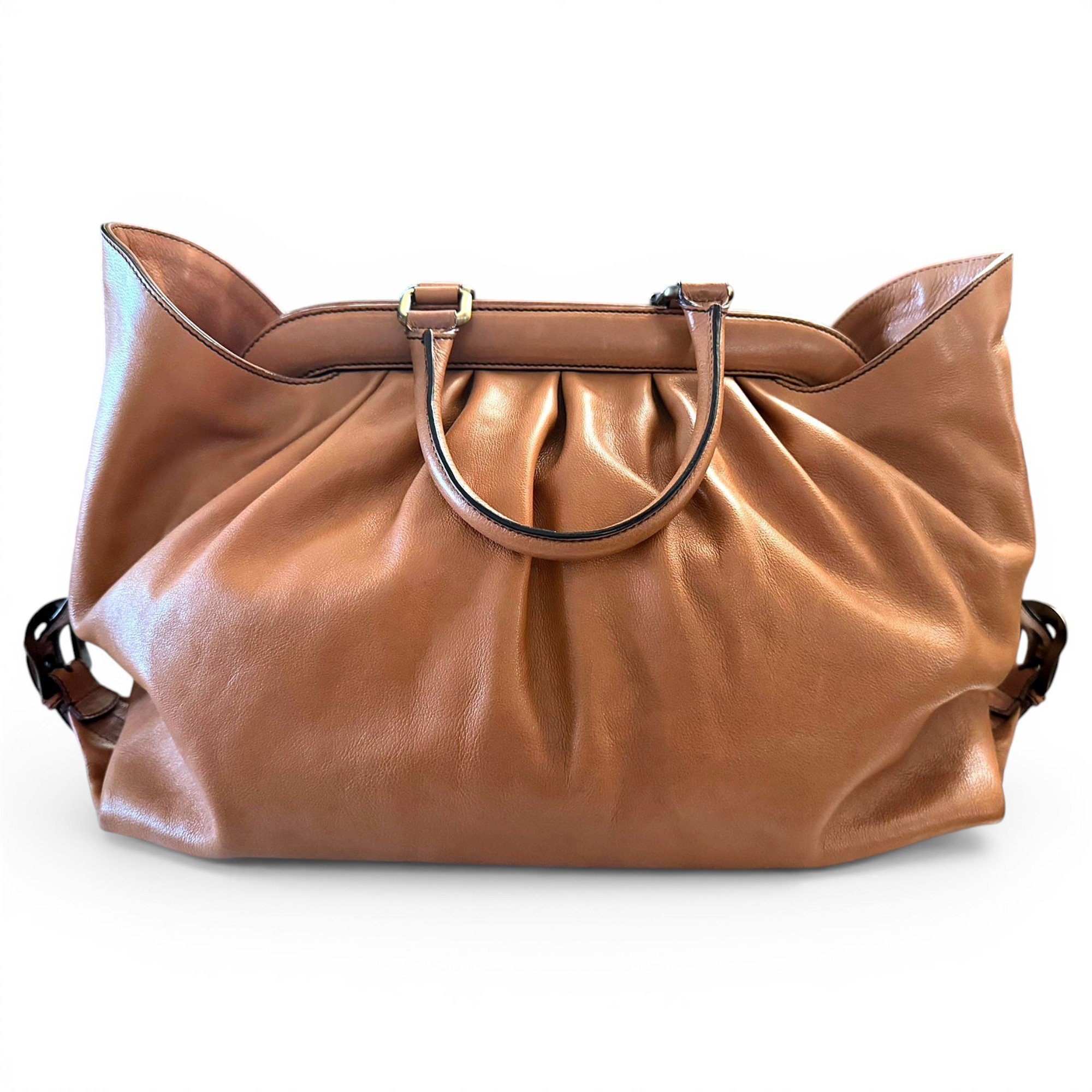 Leather tote