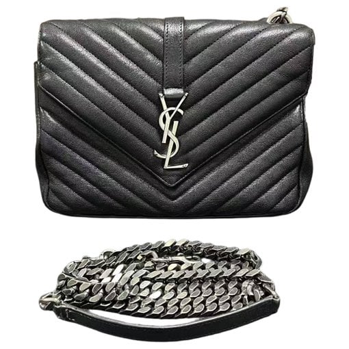 Collége monogramme leather handbag