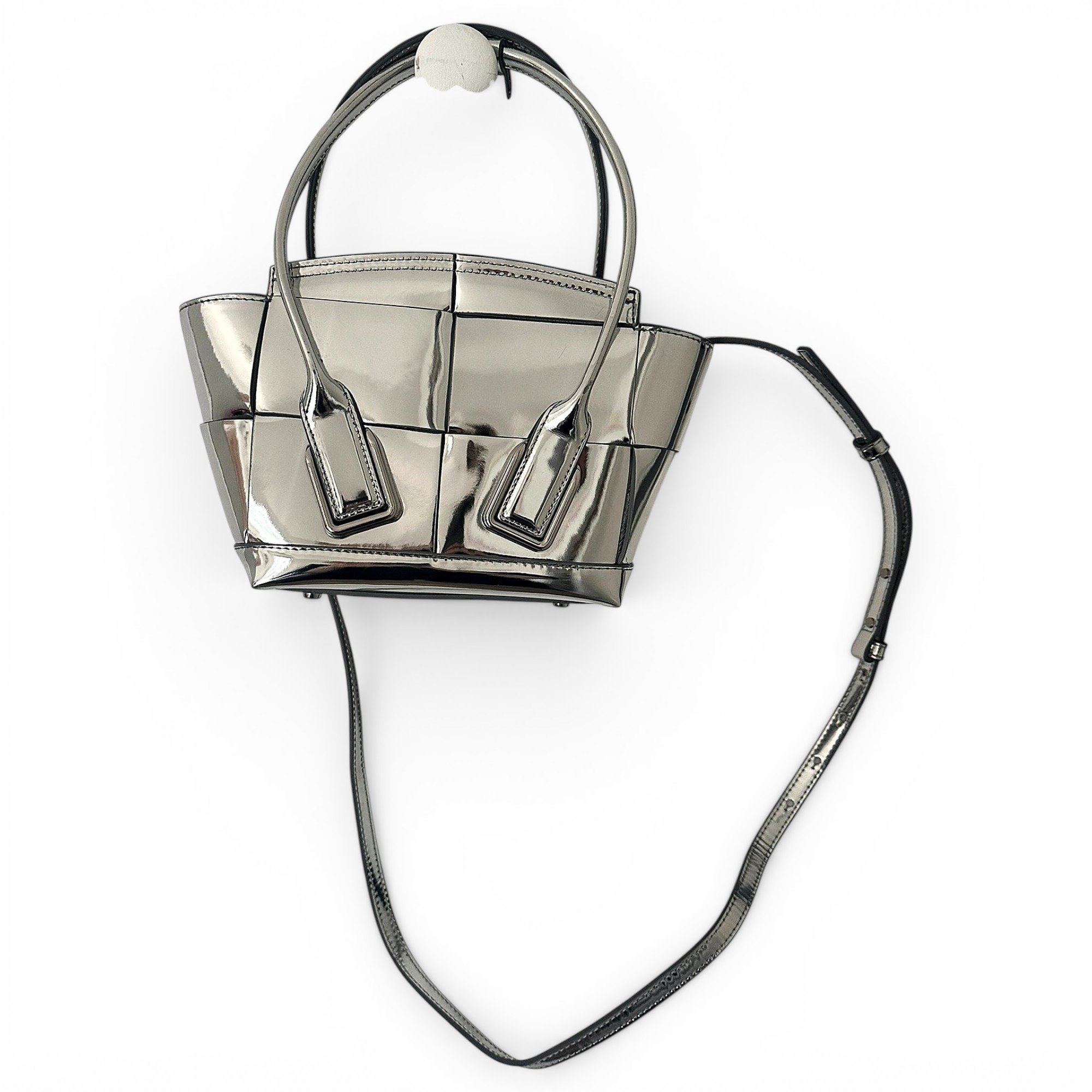 Arco patent leather handbag