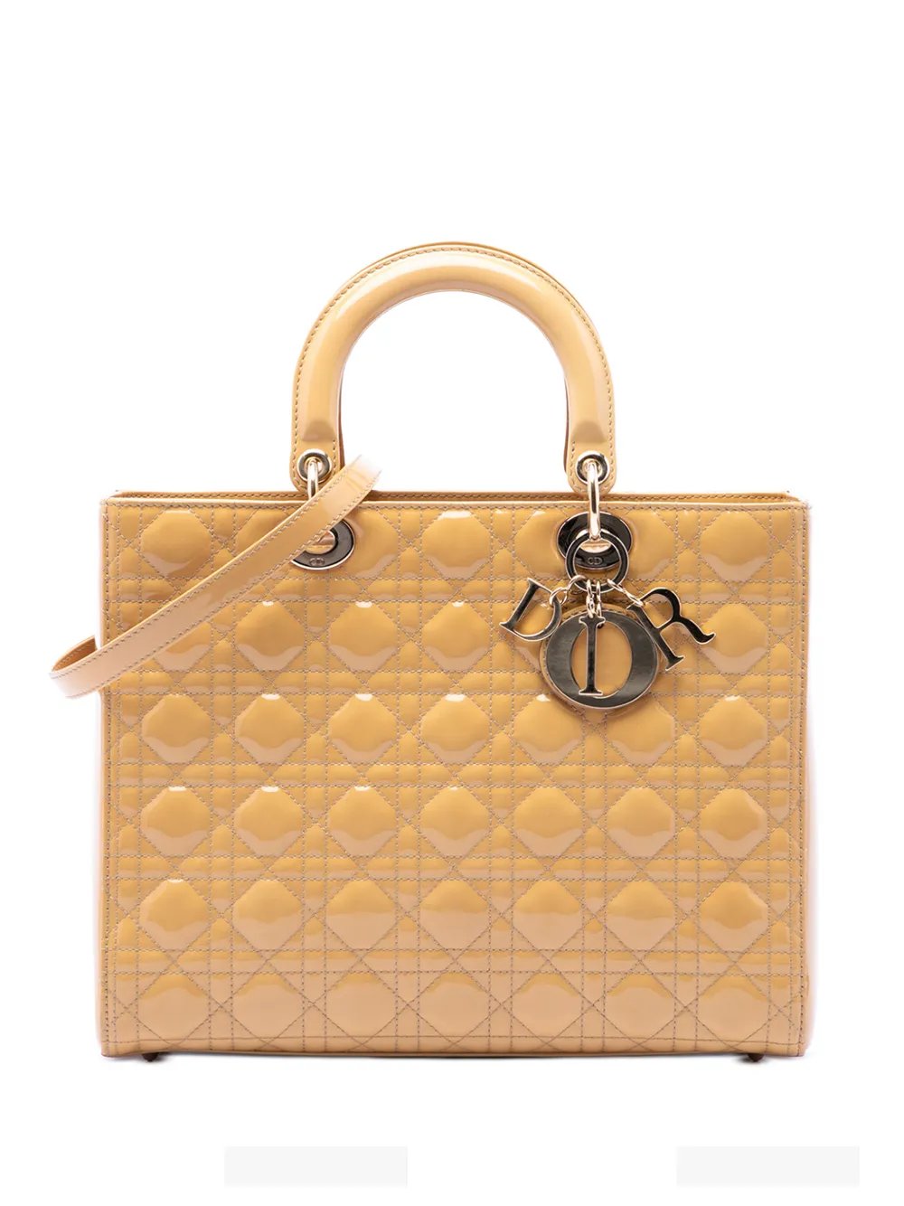 2011 Large Patent Cannage Lady Dior satchel