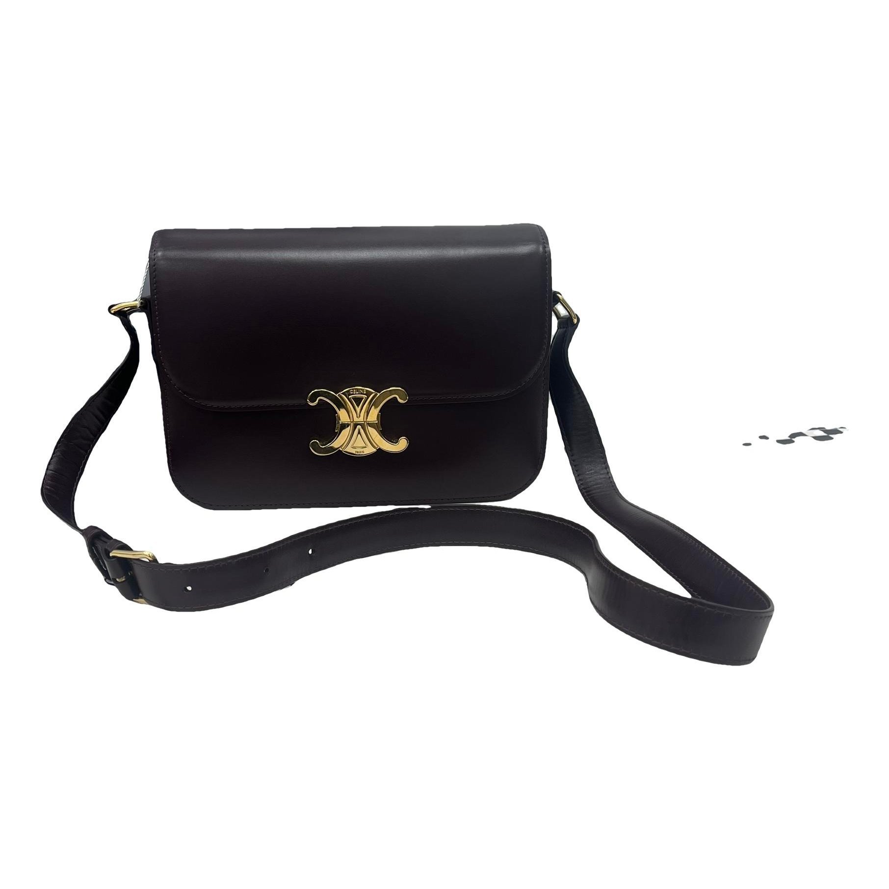 Triomphe leather handbag