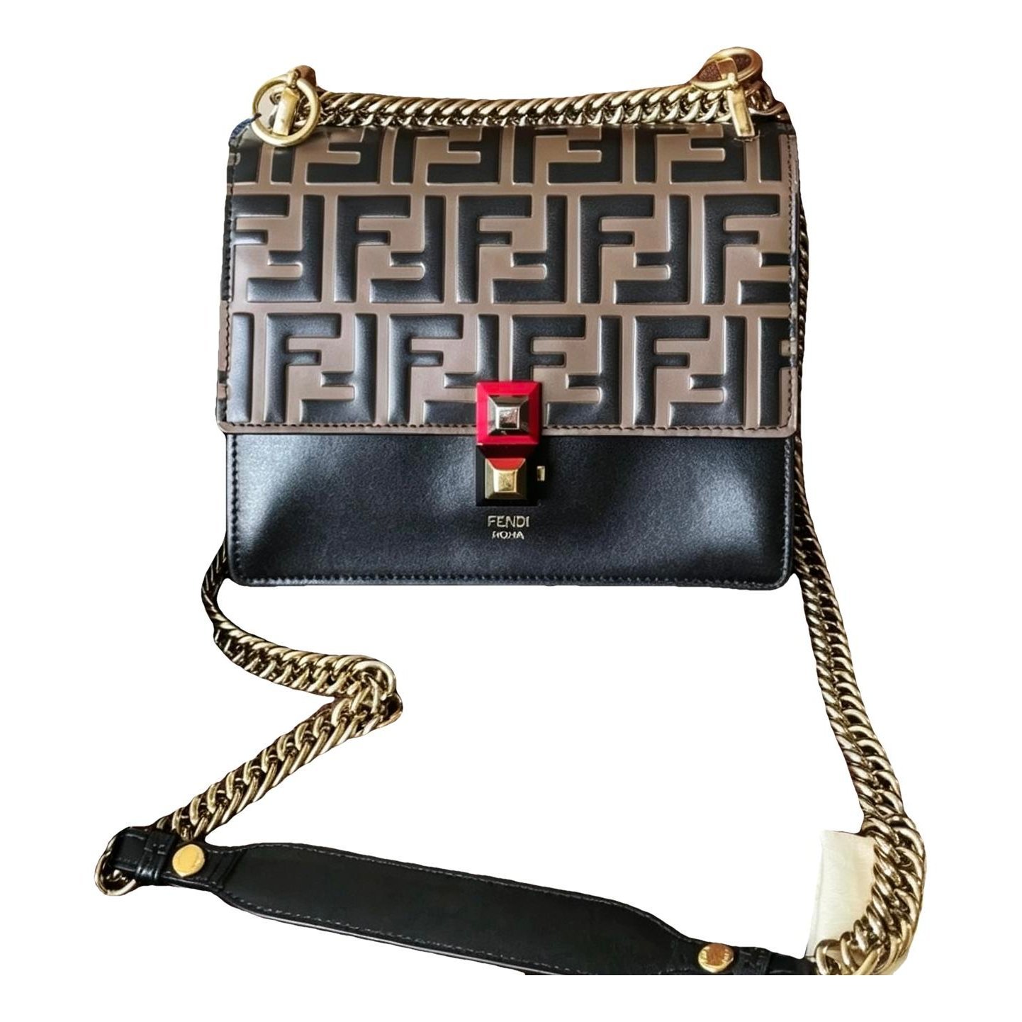 Kan I leather crossbody bag