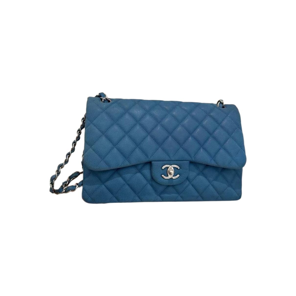 Trendy CC Flap leather handbag