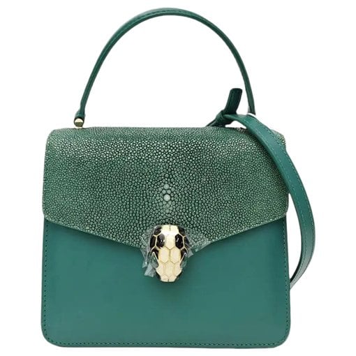 Leather handbag