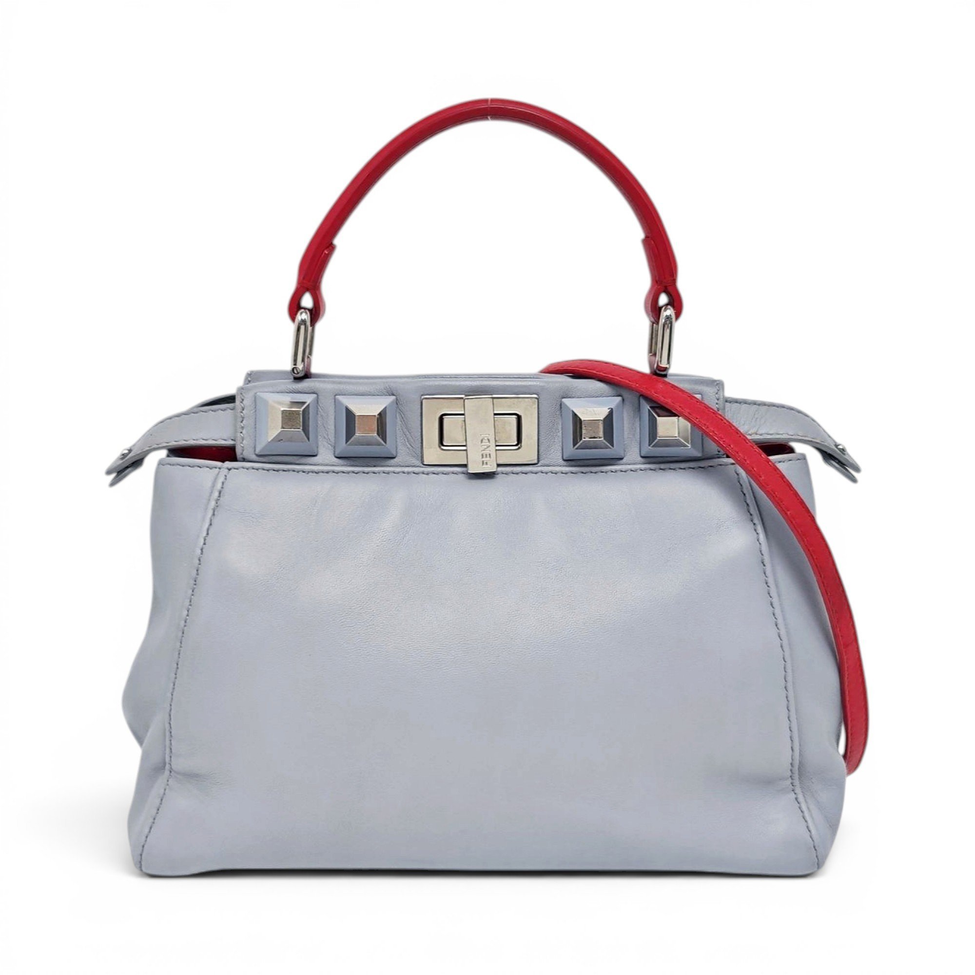 Peekaboo leather handbag