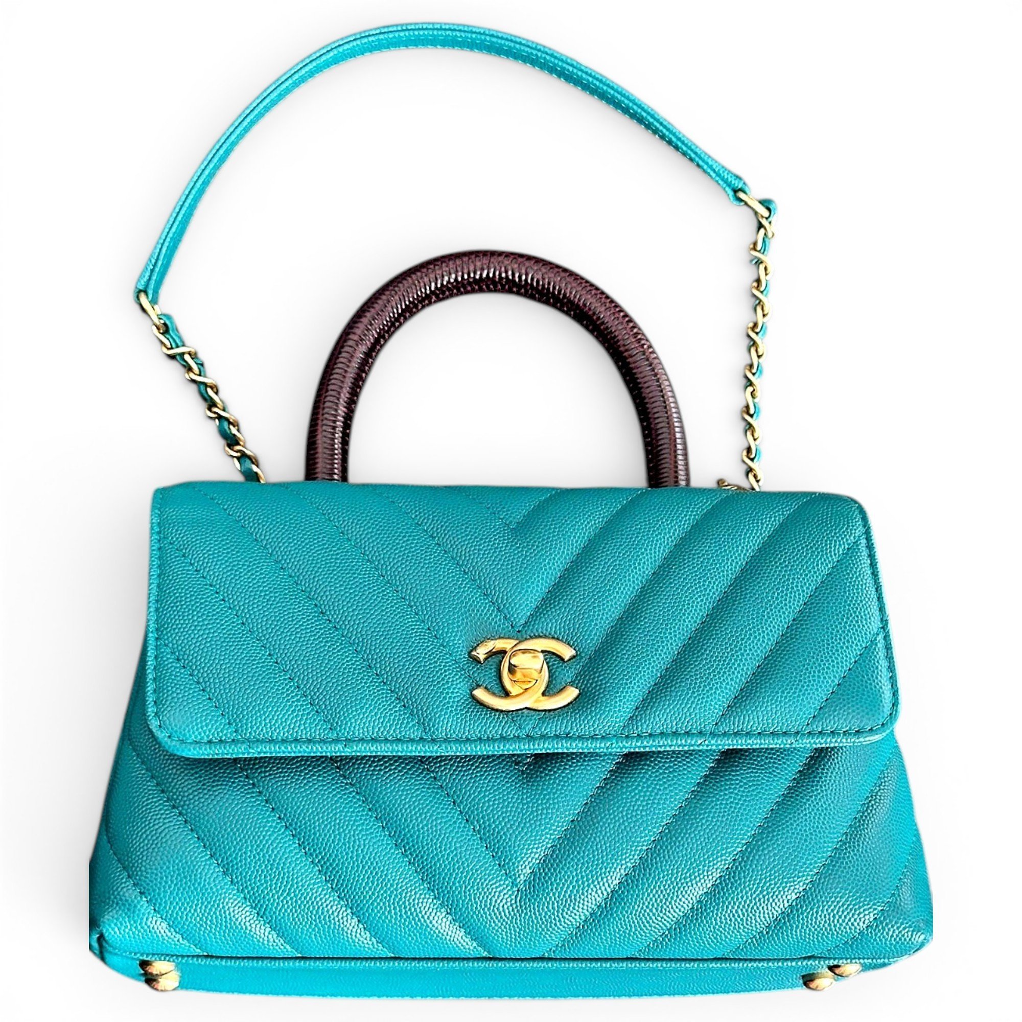 Coco Handle leather handbag