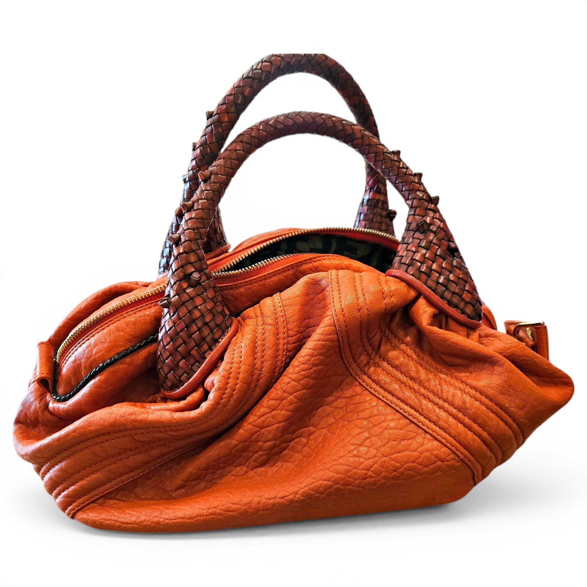 Spy leather handbag