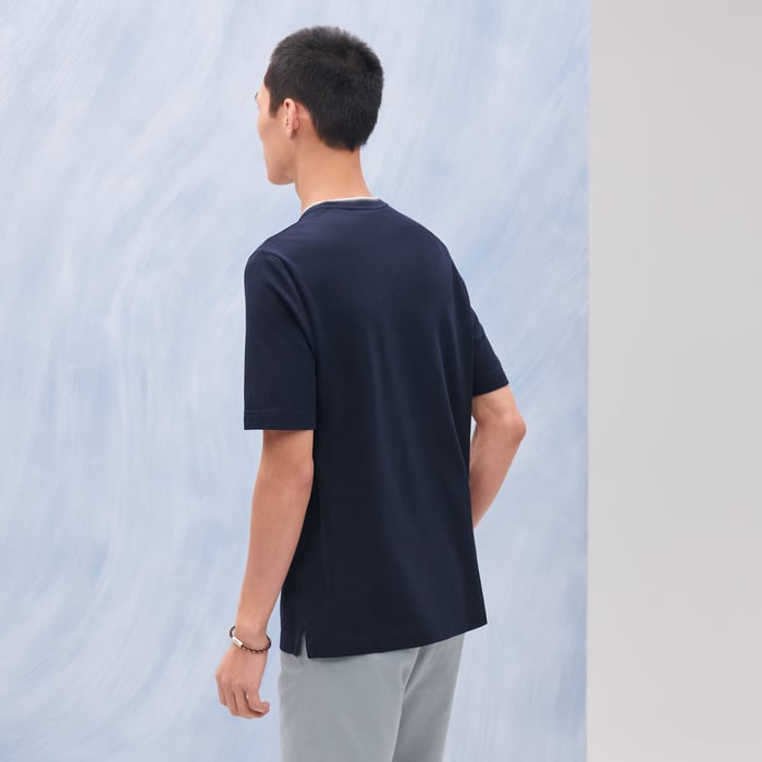 Marine "Piqures Sellier" T-shirt