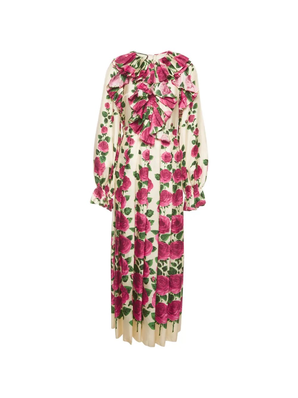 Rose Garden ruffled maxi dress