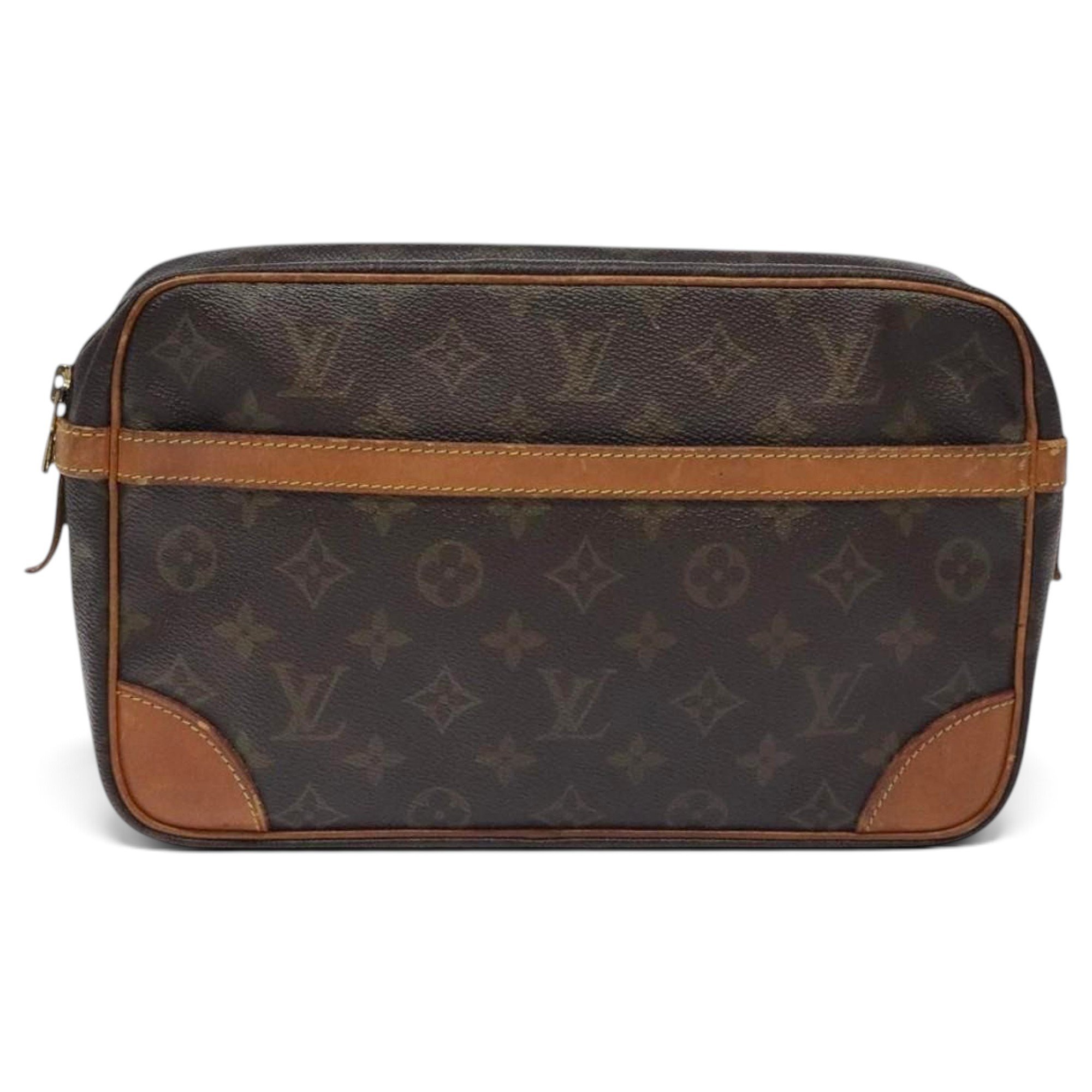 Leather clutch bag
