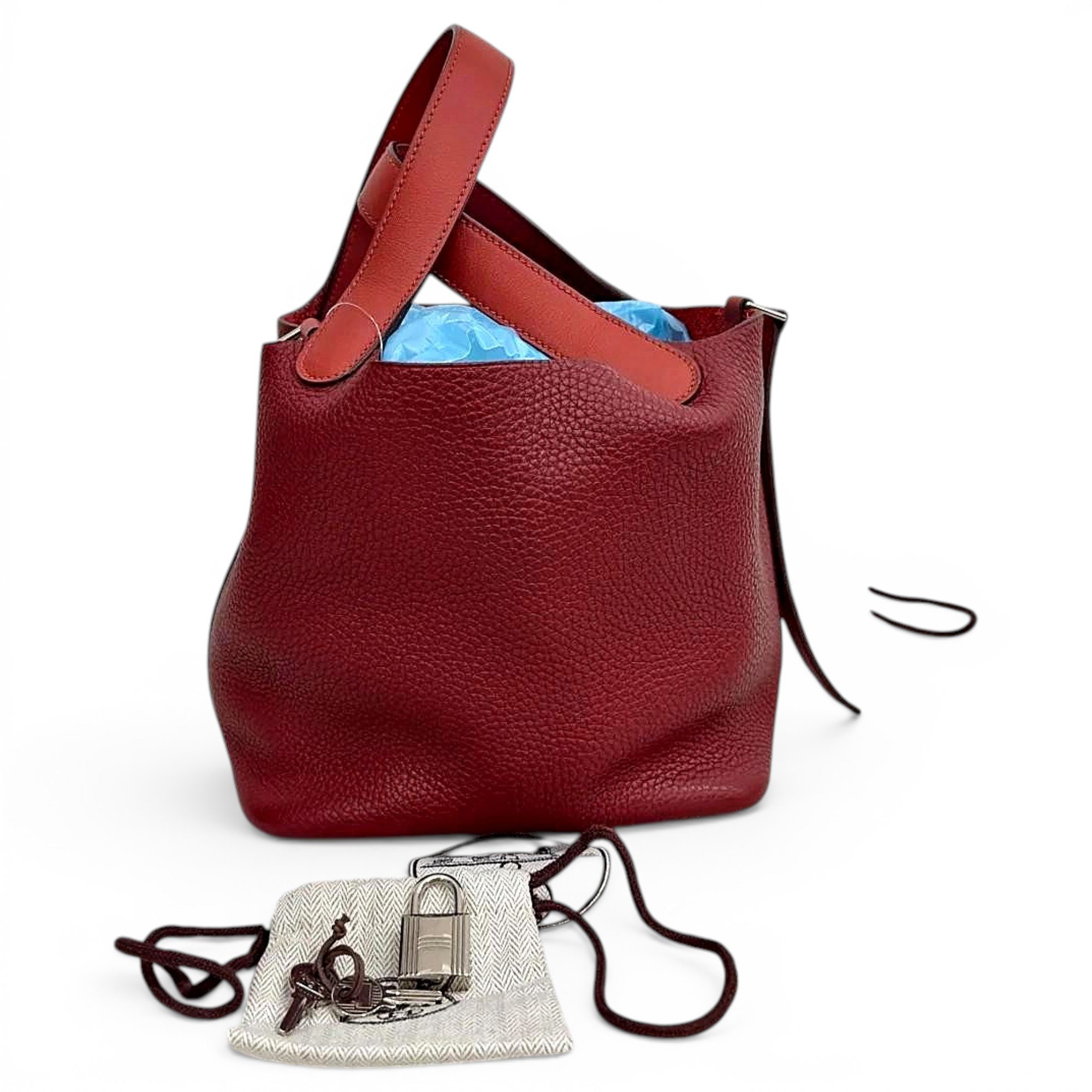 Picotin leather handbag