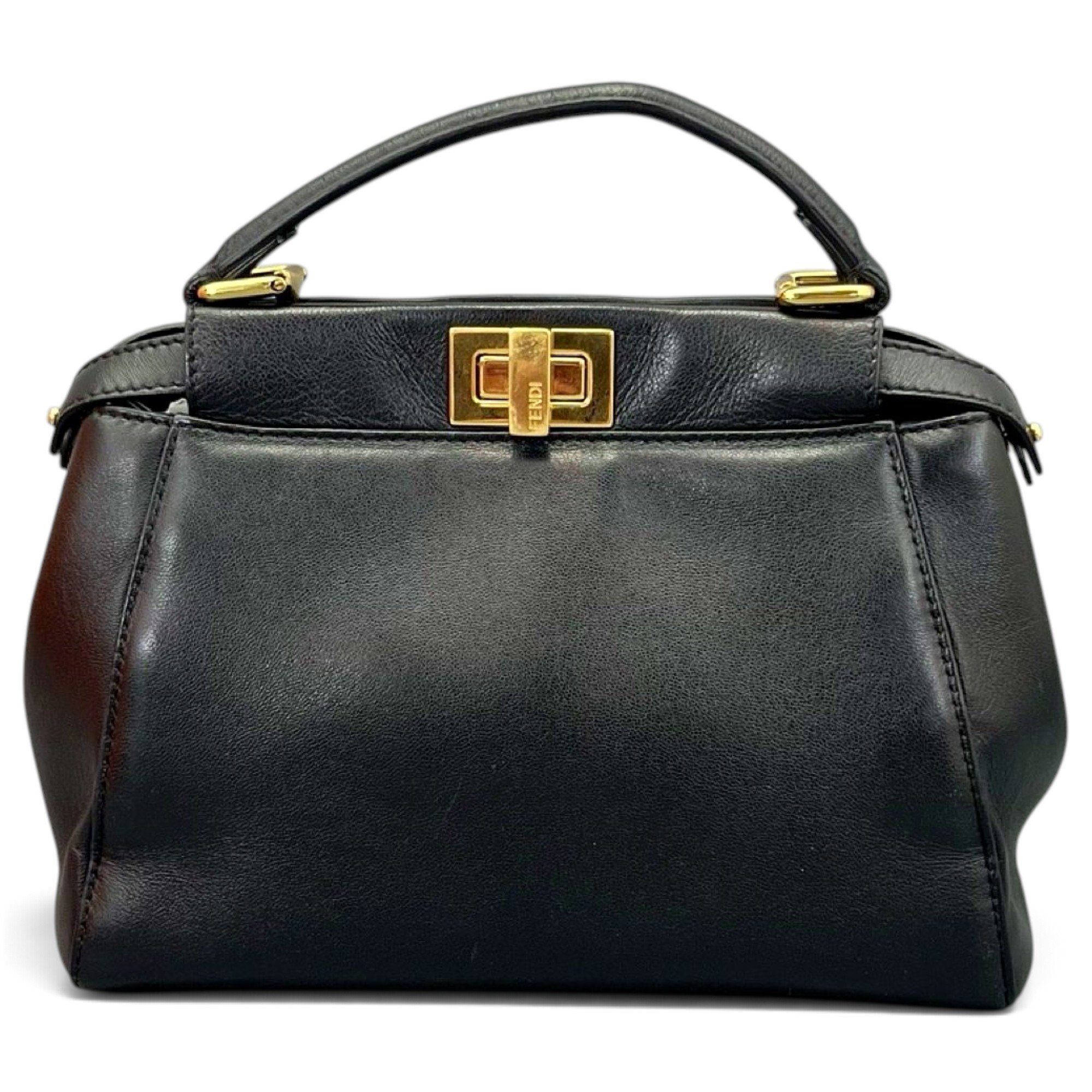 Peekaboo leather handbag
