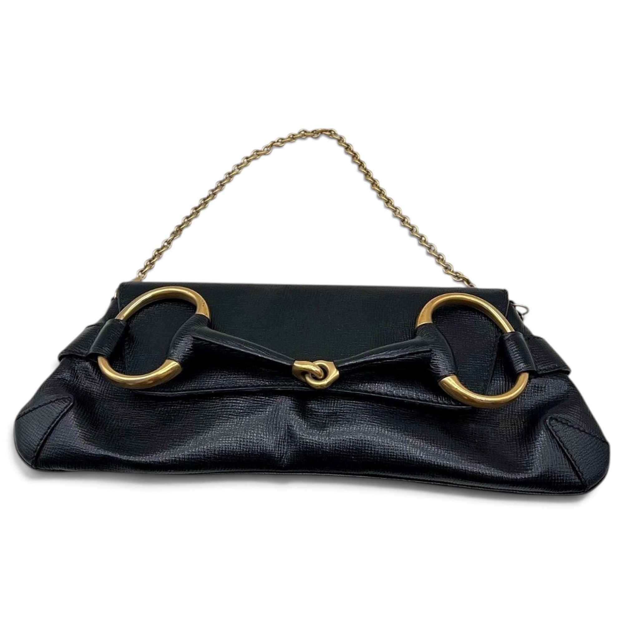 Horsebit Chain leather handbag