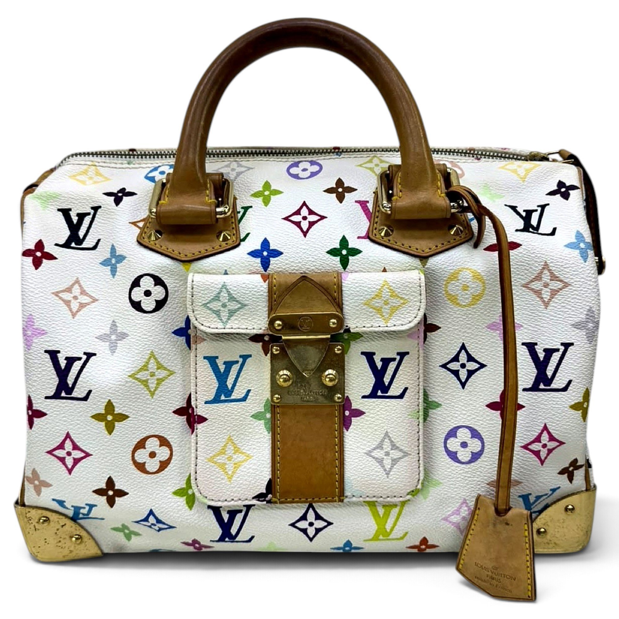 Speedy leather handbag