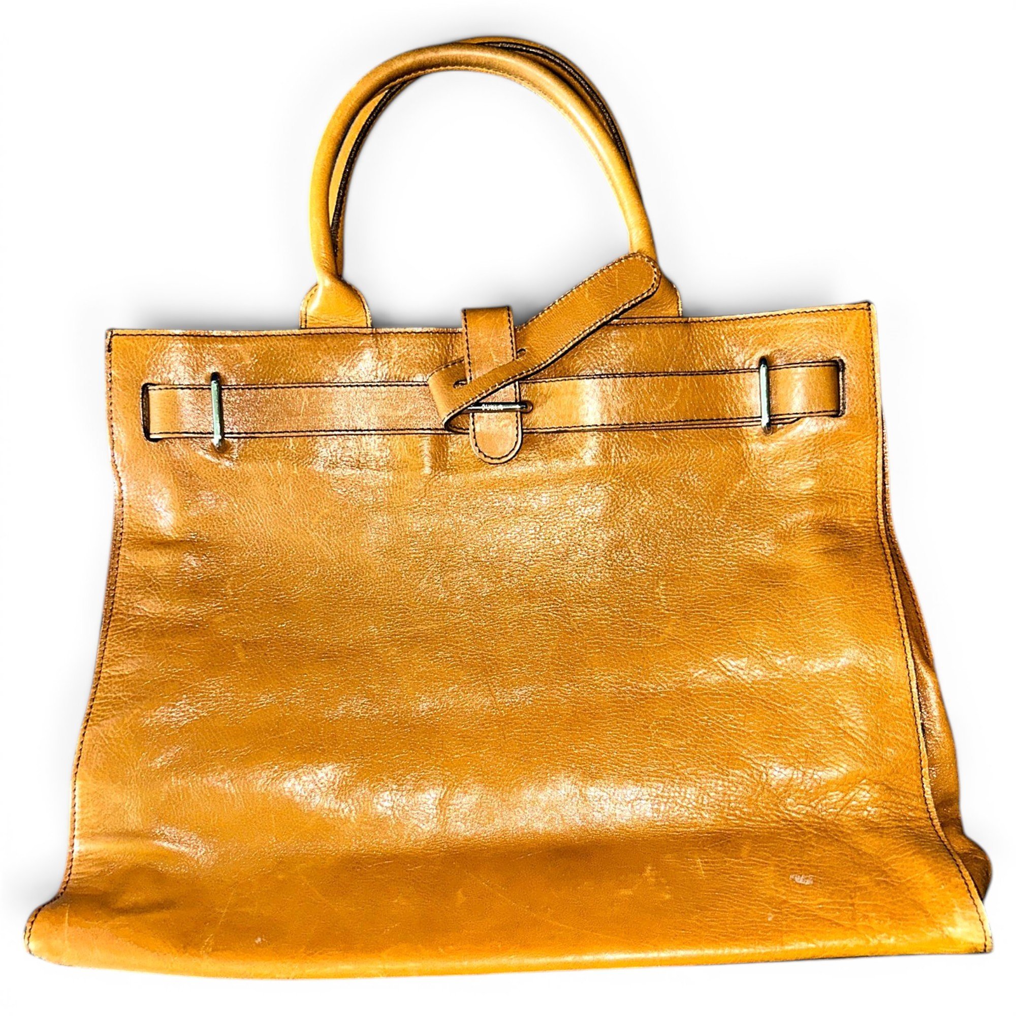 Leather tote
