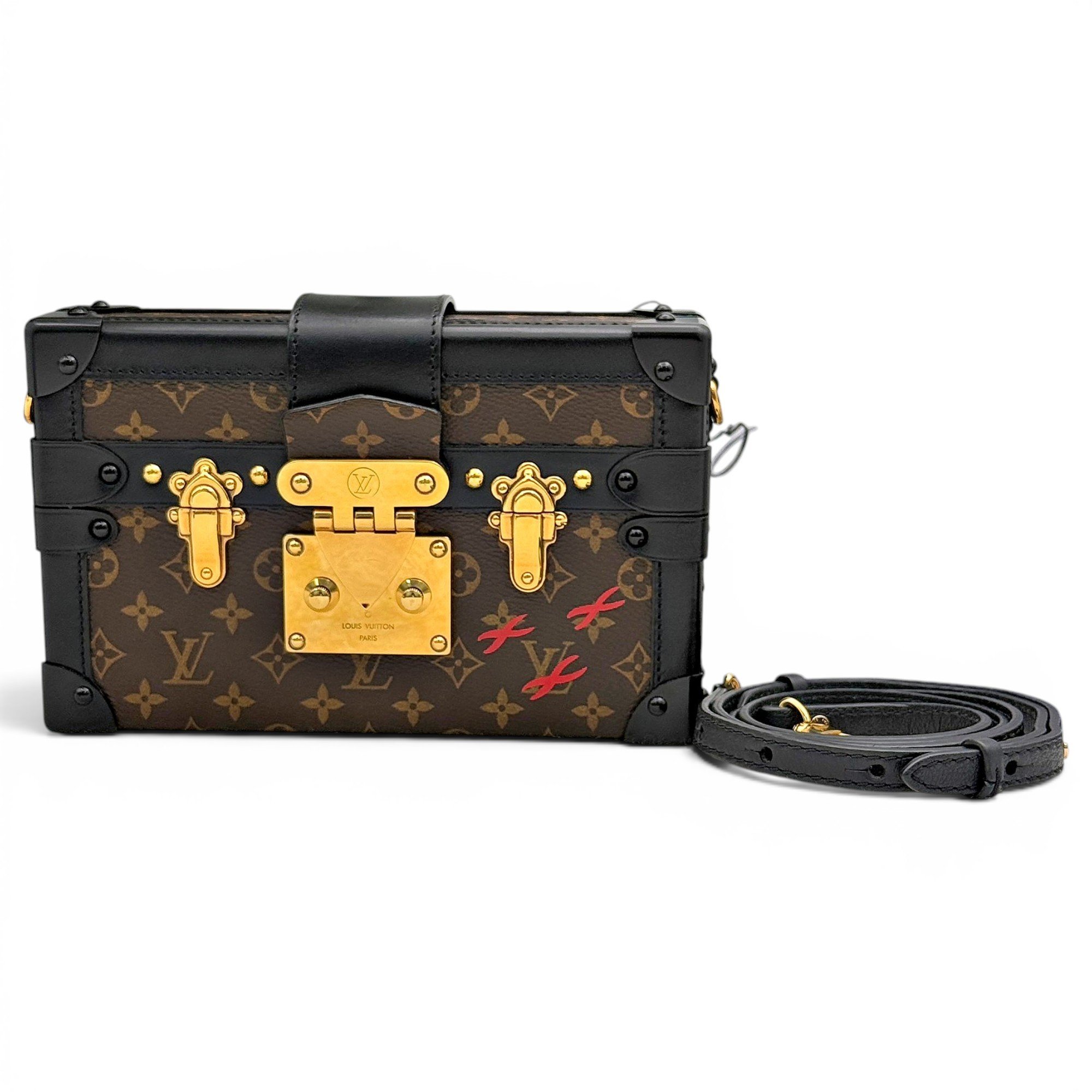 Petite Malle leather handbag