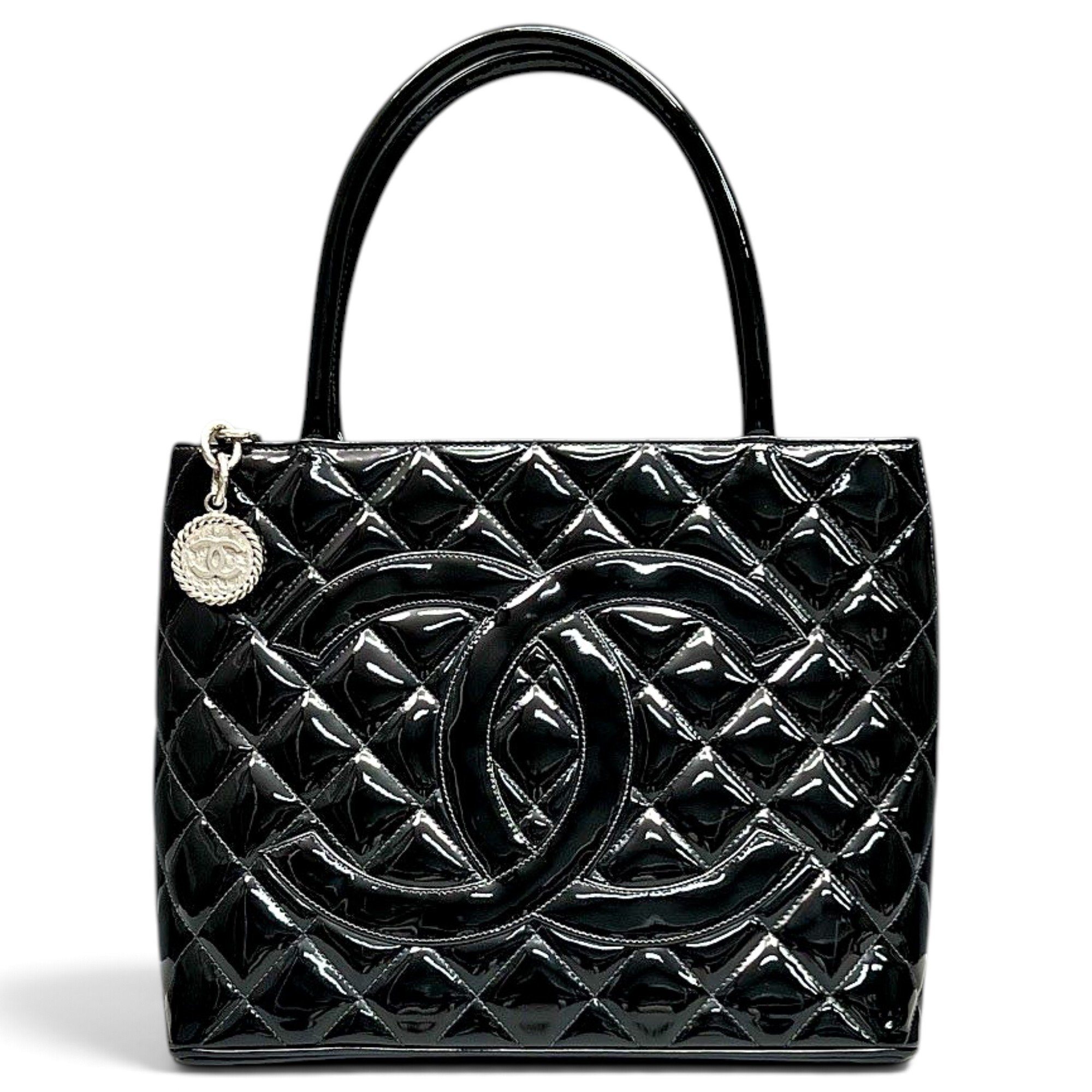 Cambon patent leather tote