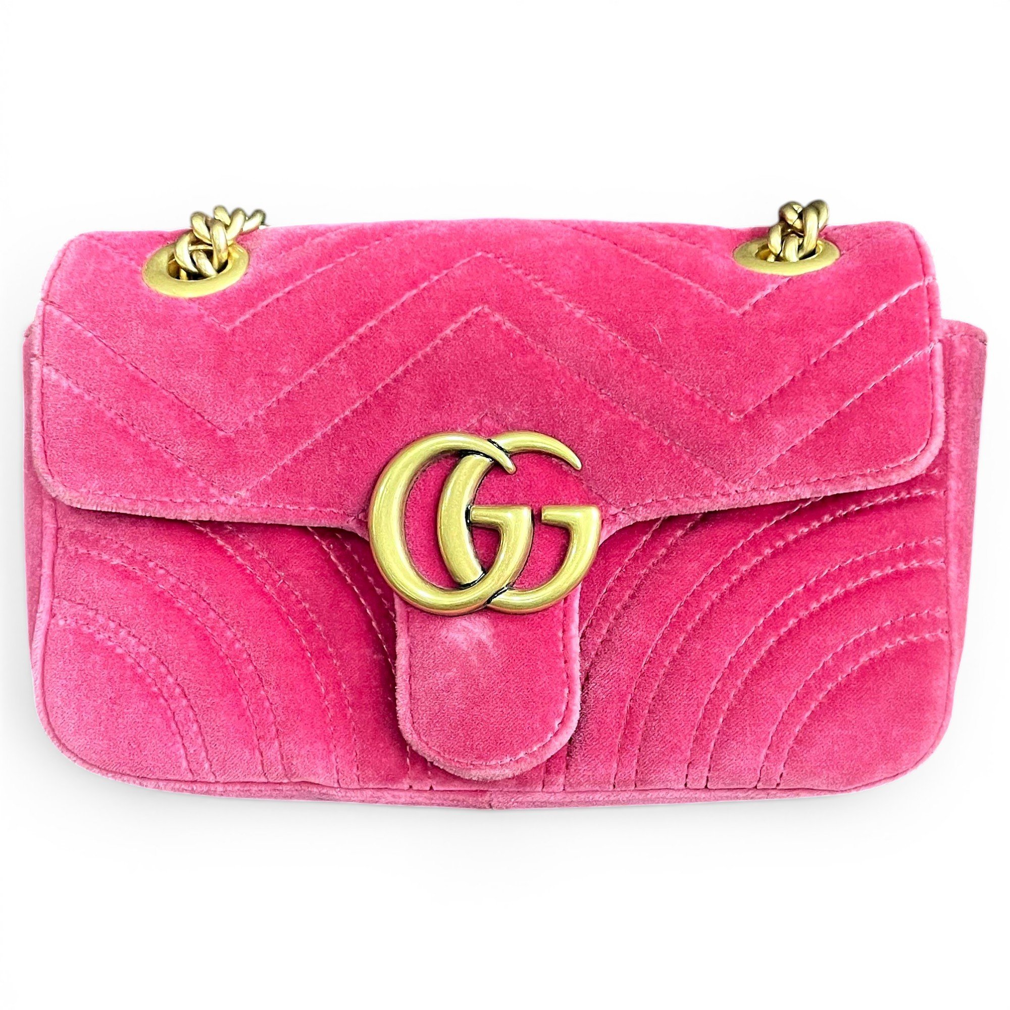 GG Marmont Flap wool handbag