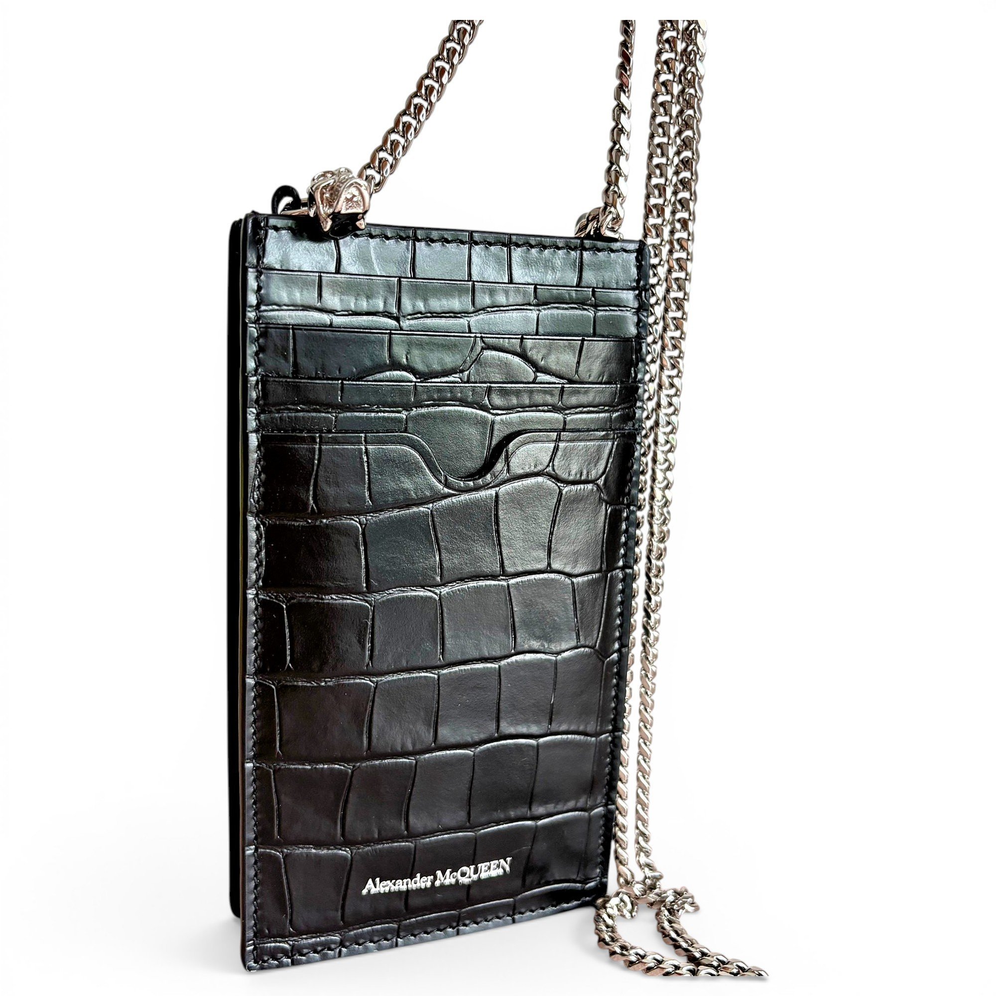 Alexander McQueen Skull leather handbag
