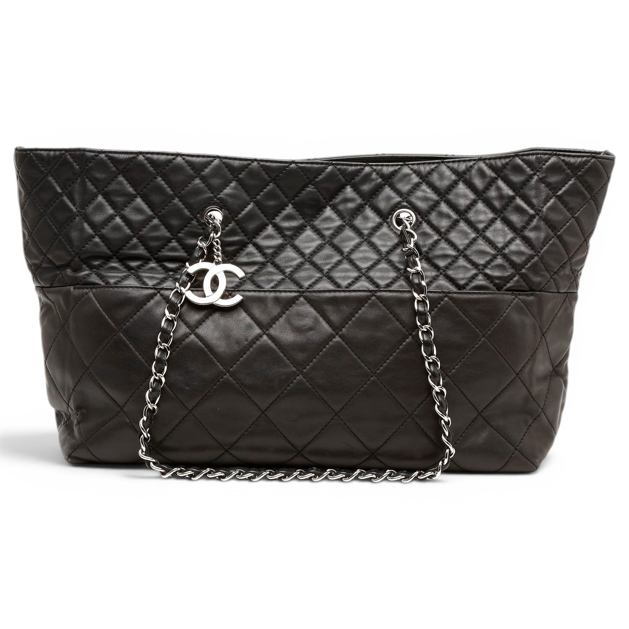 Trendy CC leather tote