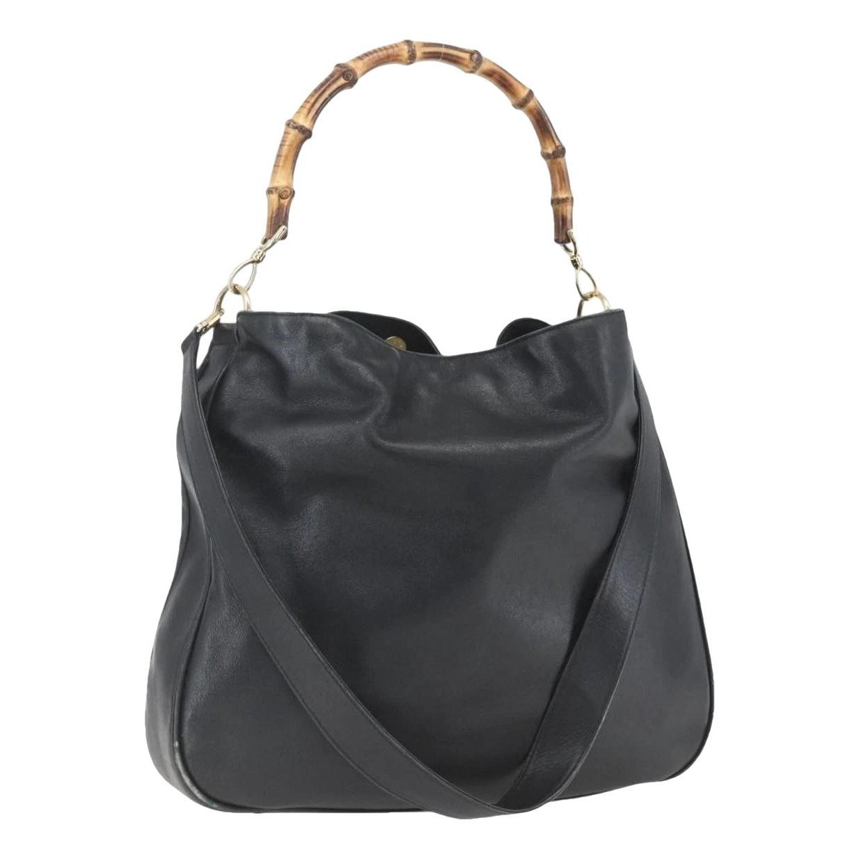 Bamboo leather handbag