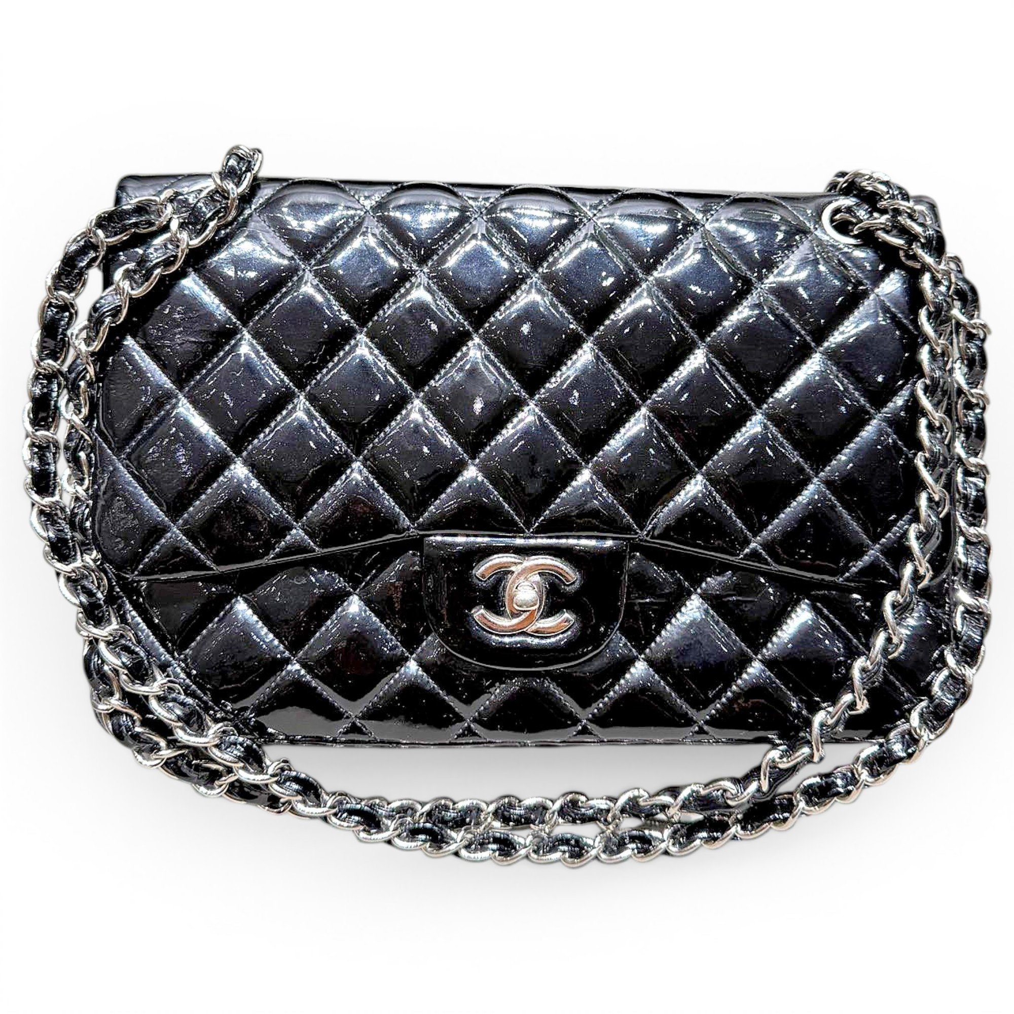 Timeless/Classique patent leather handbag