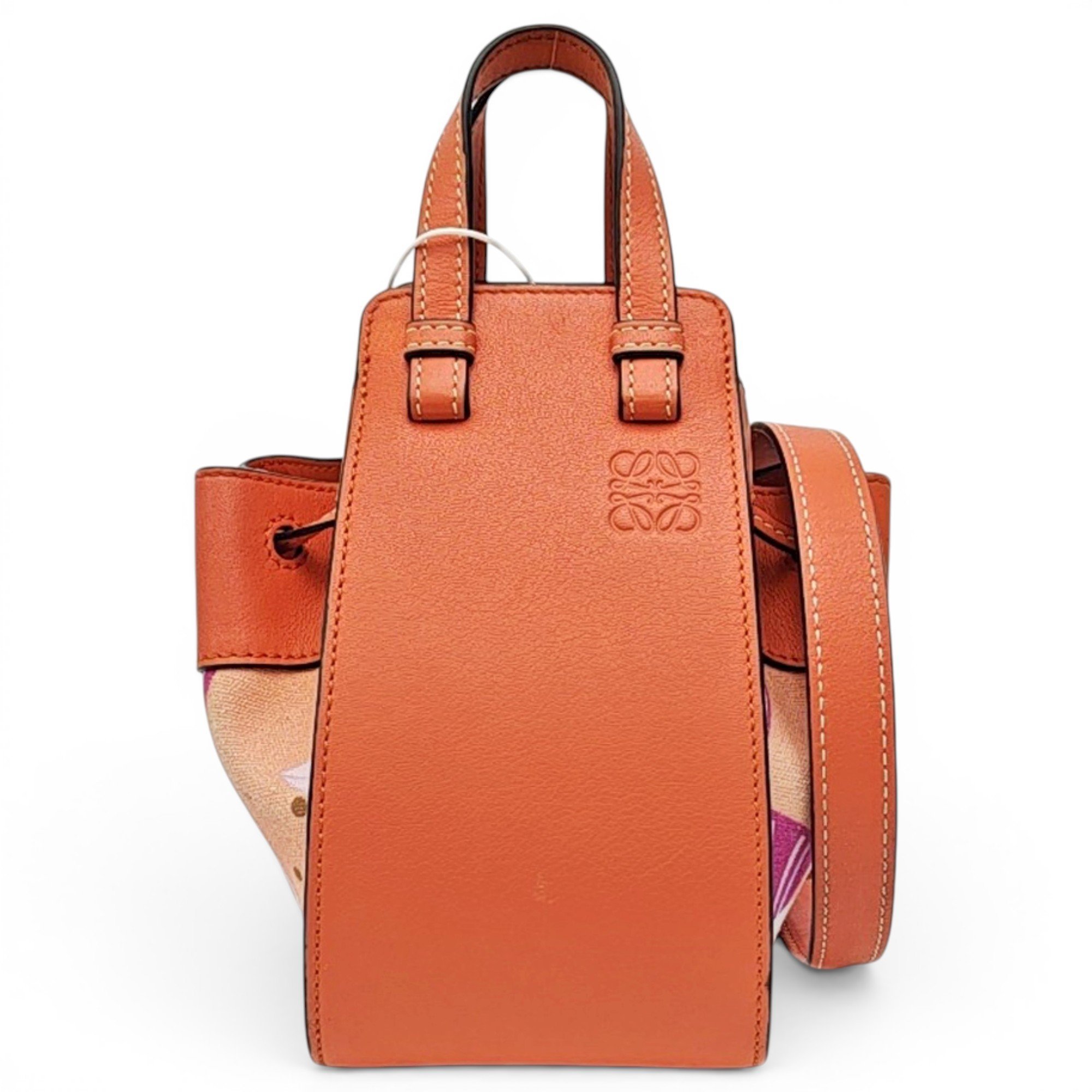 Hammock leather handbag