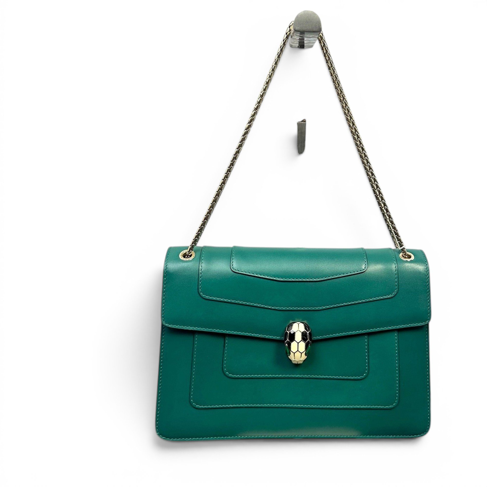 Serpenti leather handbag