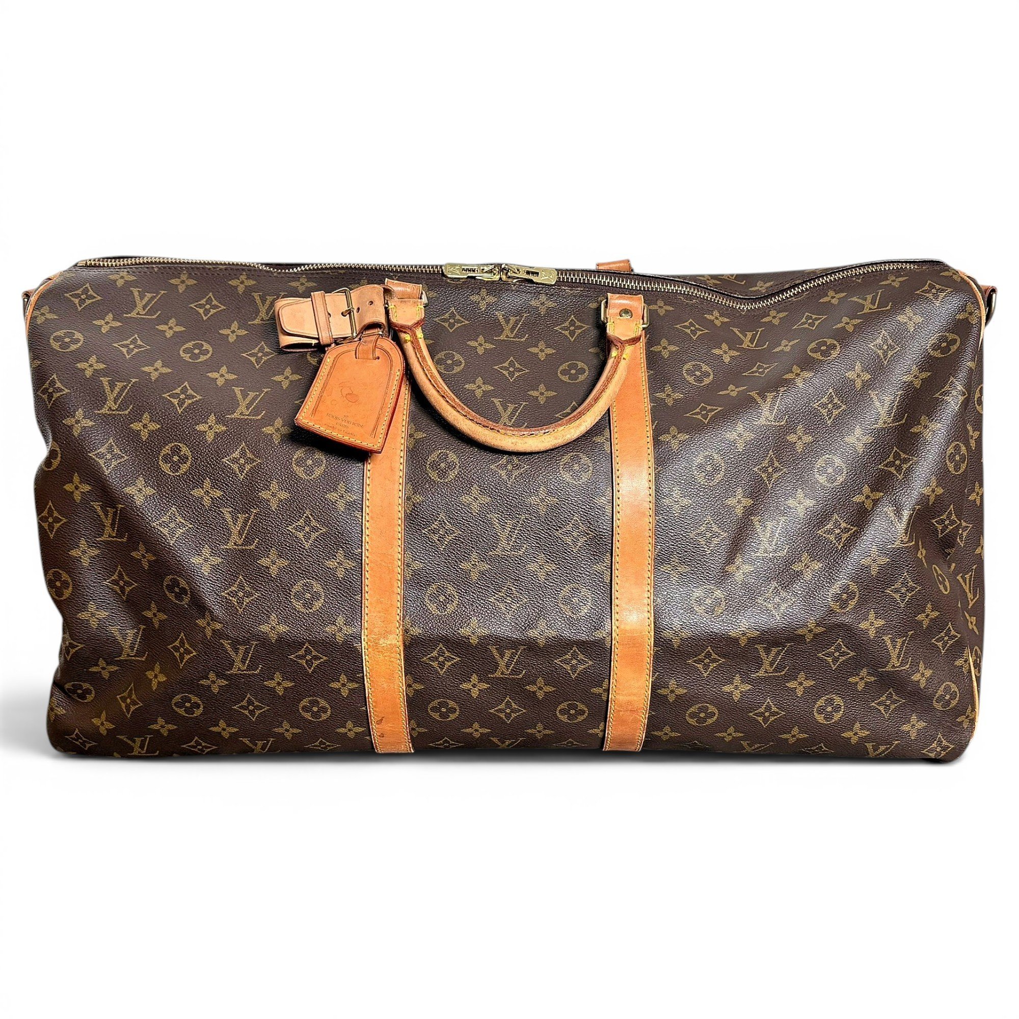 Keepall linen travel bag