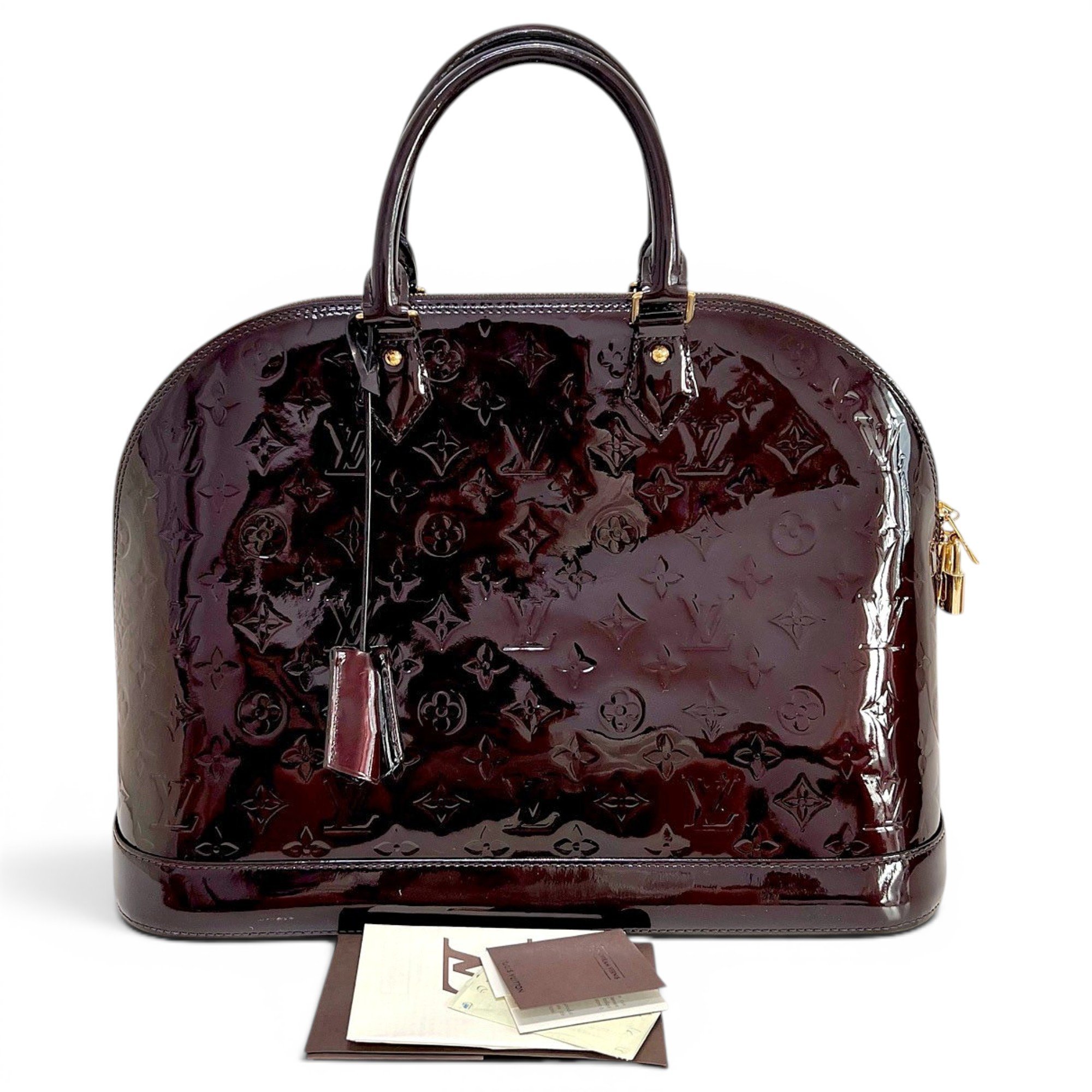 Alma patent leather handbag