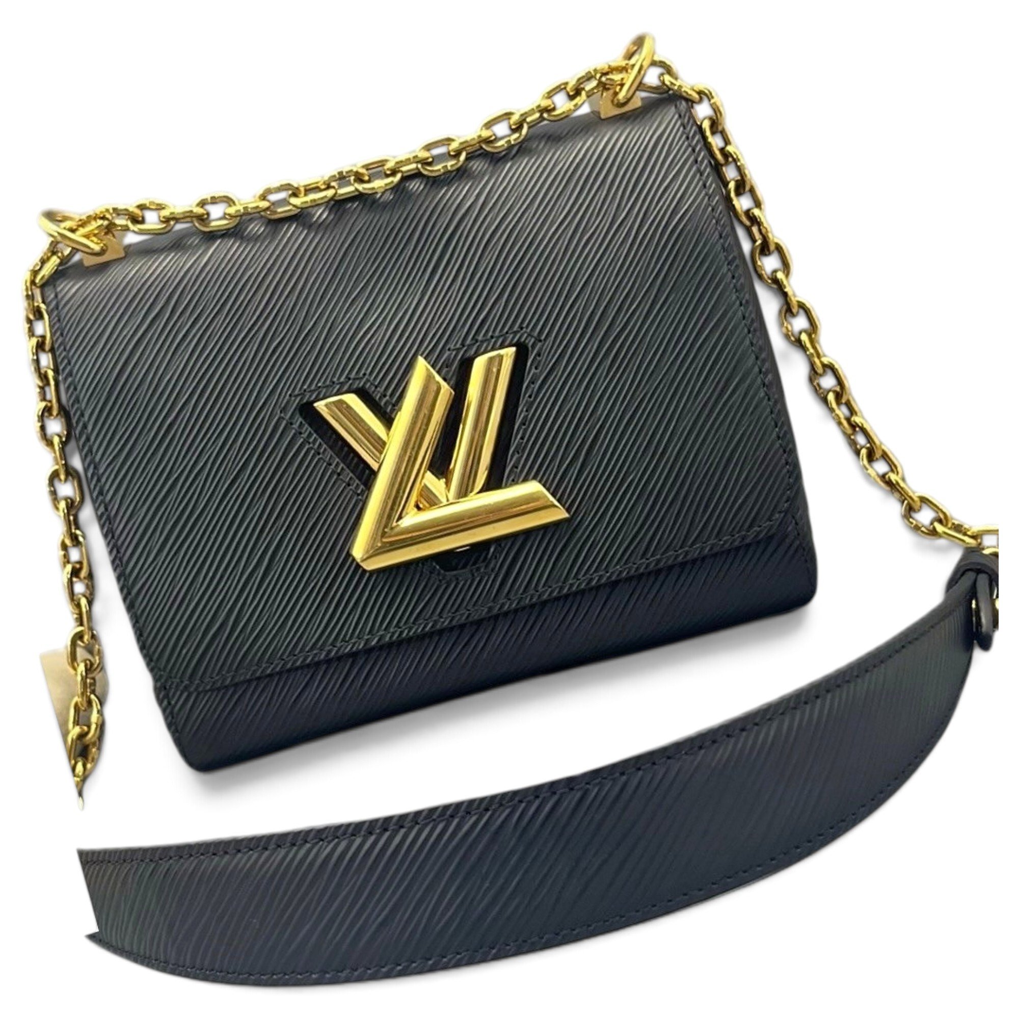 Twist leather handbag
