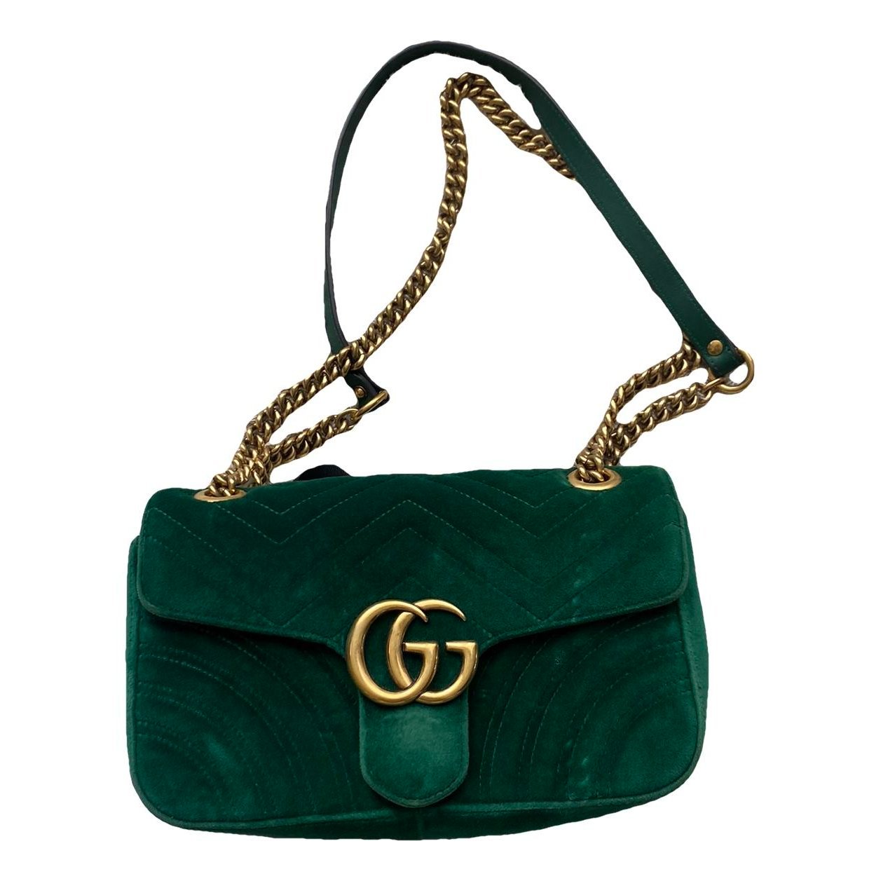 GG Marmont Flap velvet crossbody bag