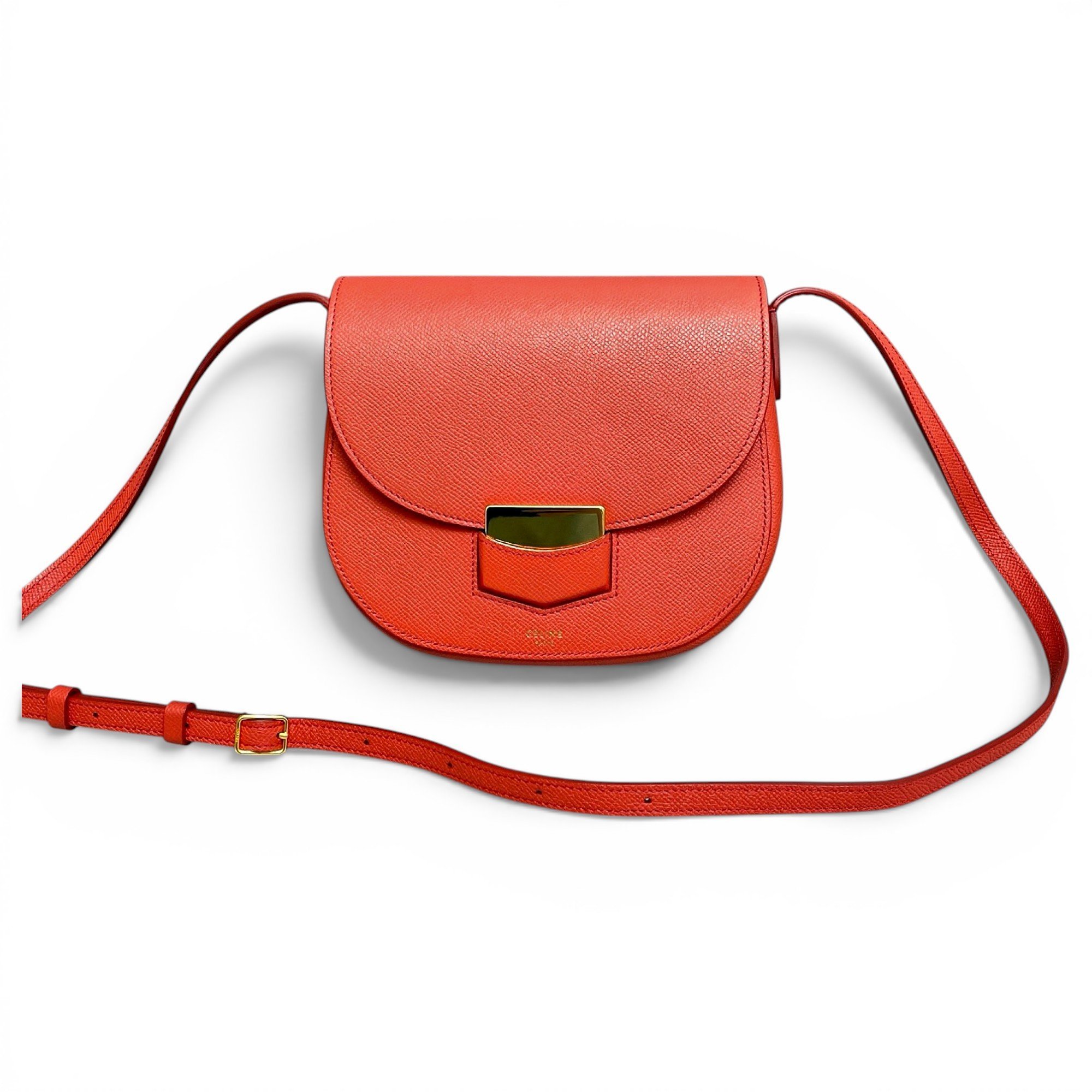 Trotteur leather crossbody bag