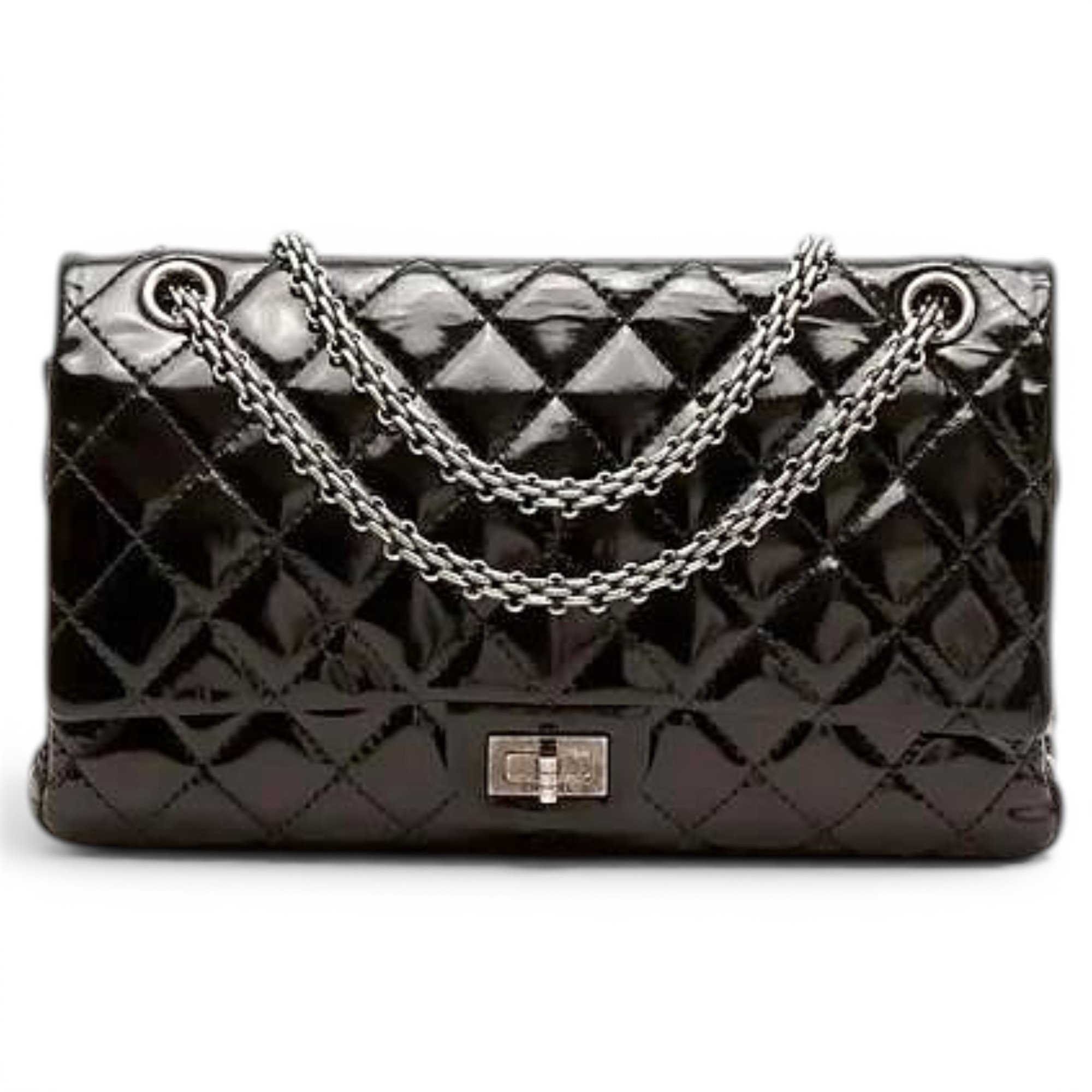 2.55 patent leather handbag