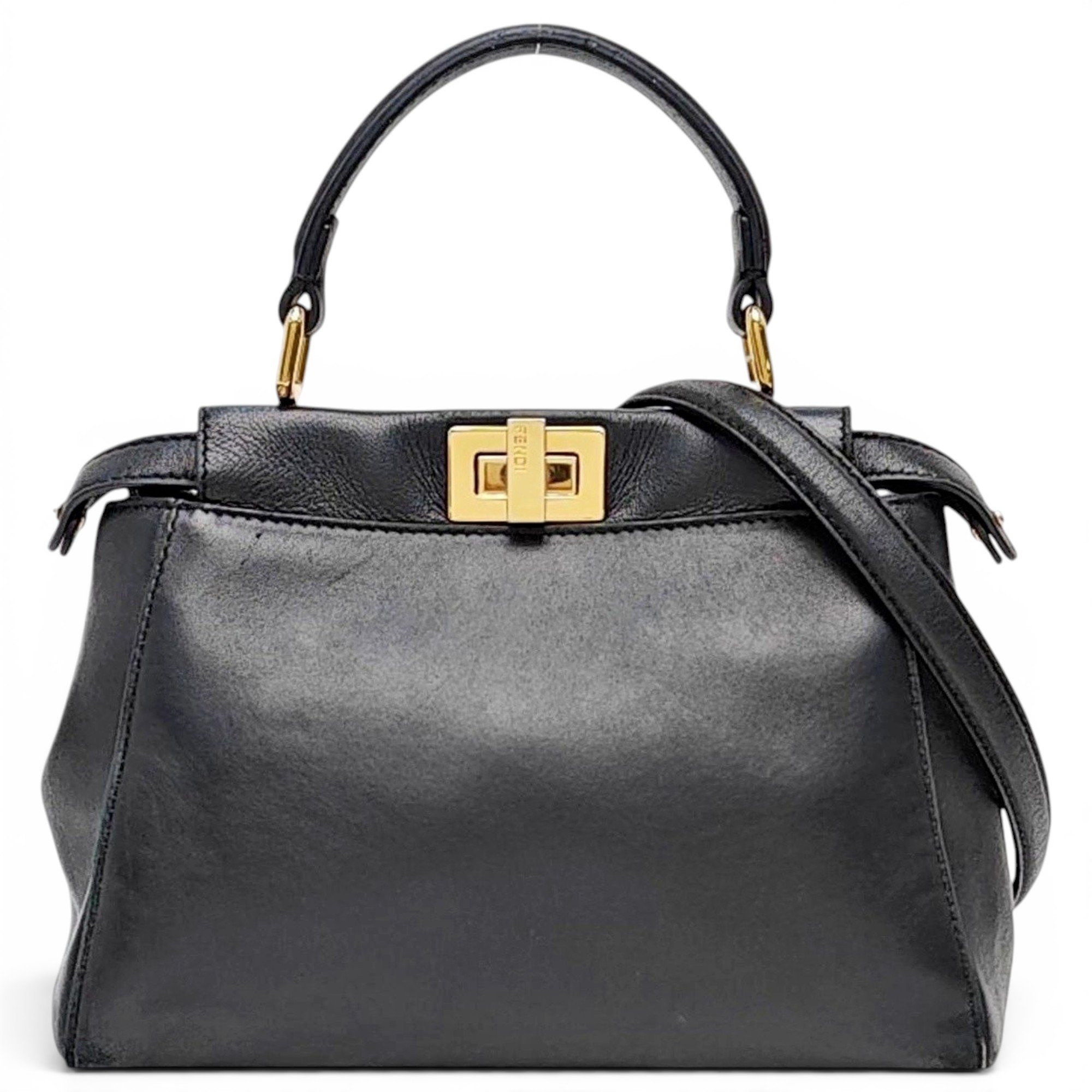 Peekaboo leather handbag