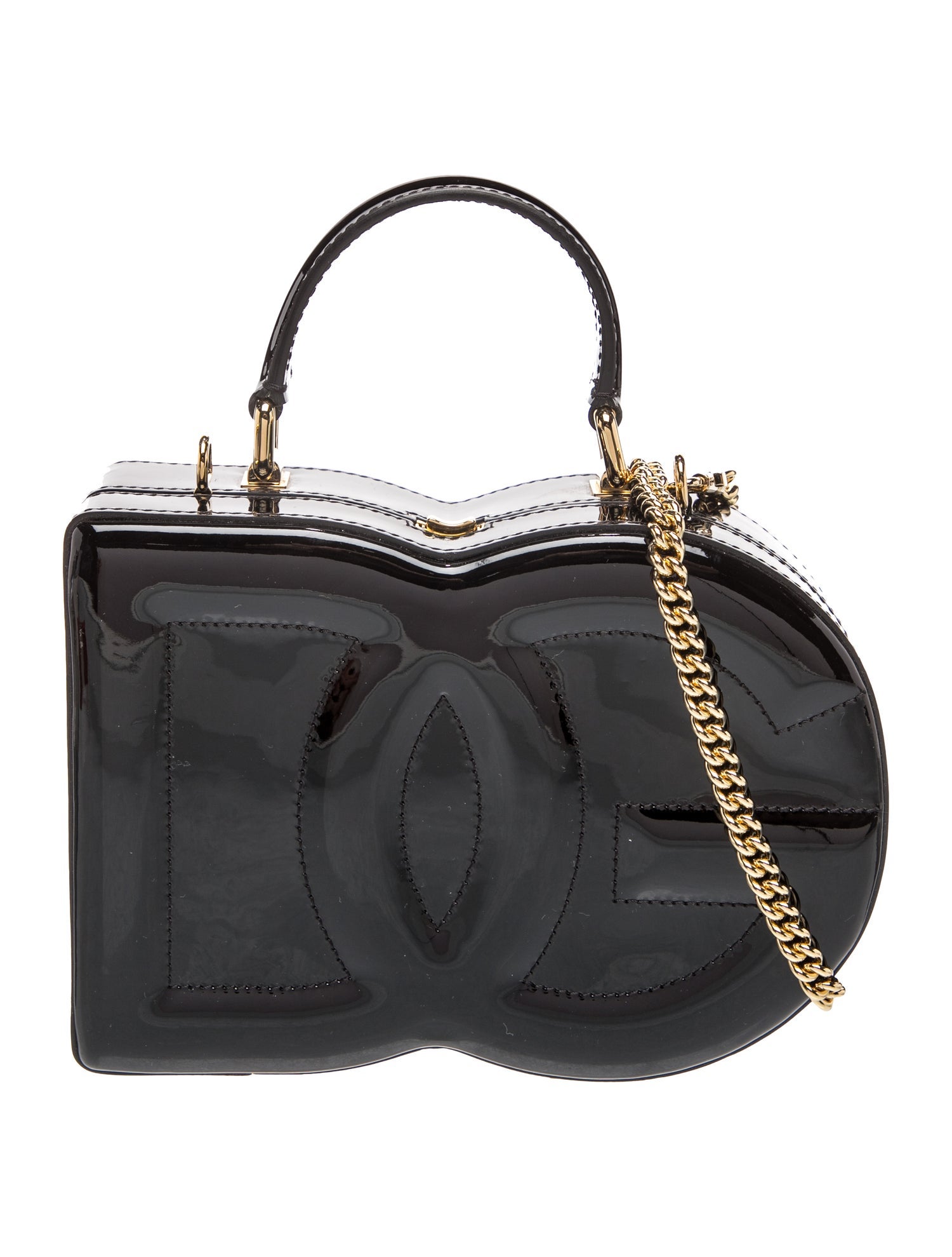 Patent Leather Top Handle Bag Mini