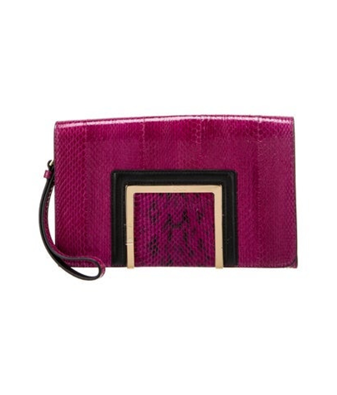 Jimmy Choo Choo Snakeskin Clutch