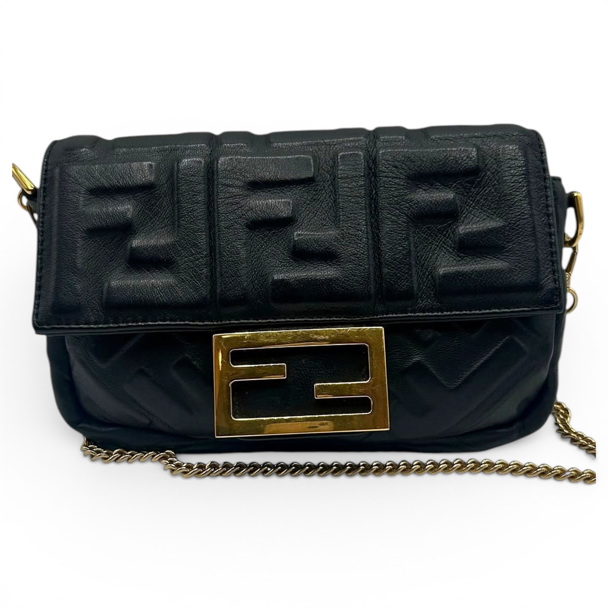 Baguette leather mini bag