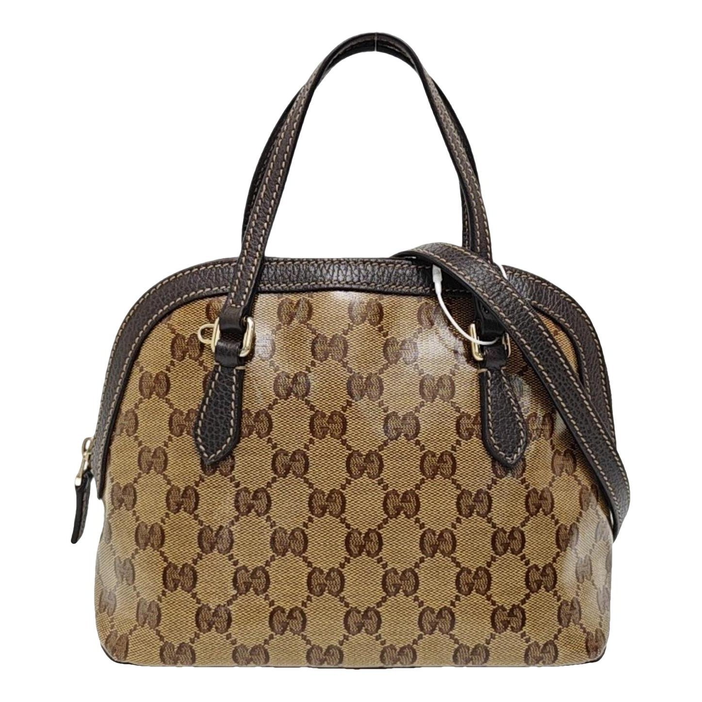 Ophidia Dome leather handbag
