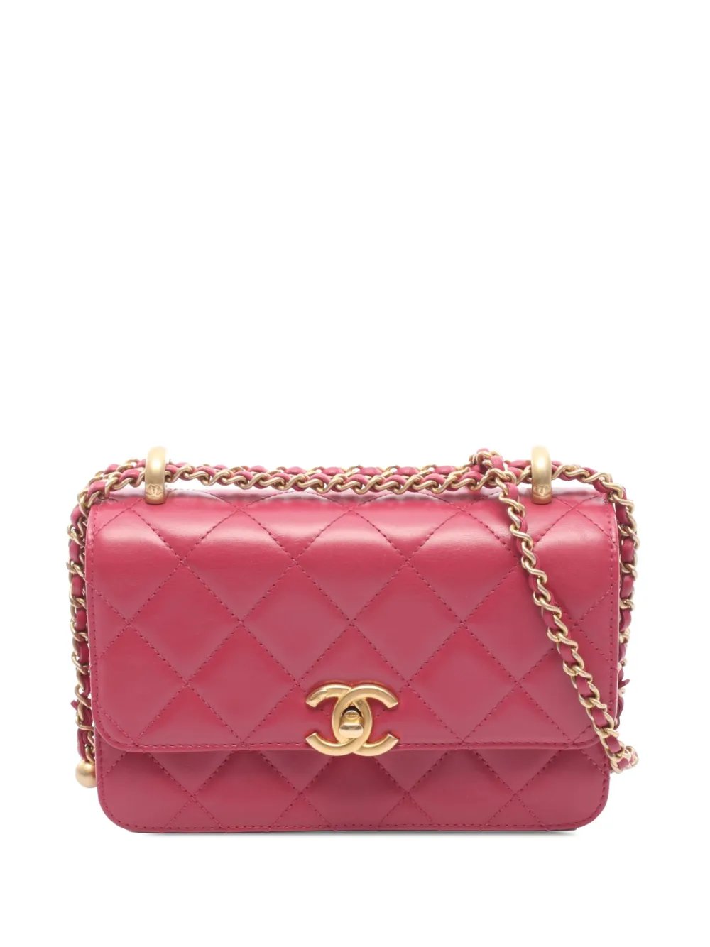 2021-2026 Small Quilted Lambskin Flap crossbody bag