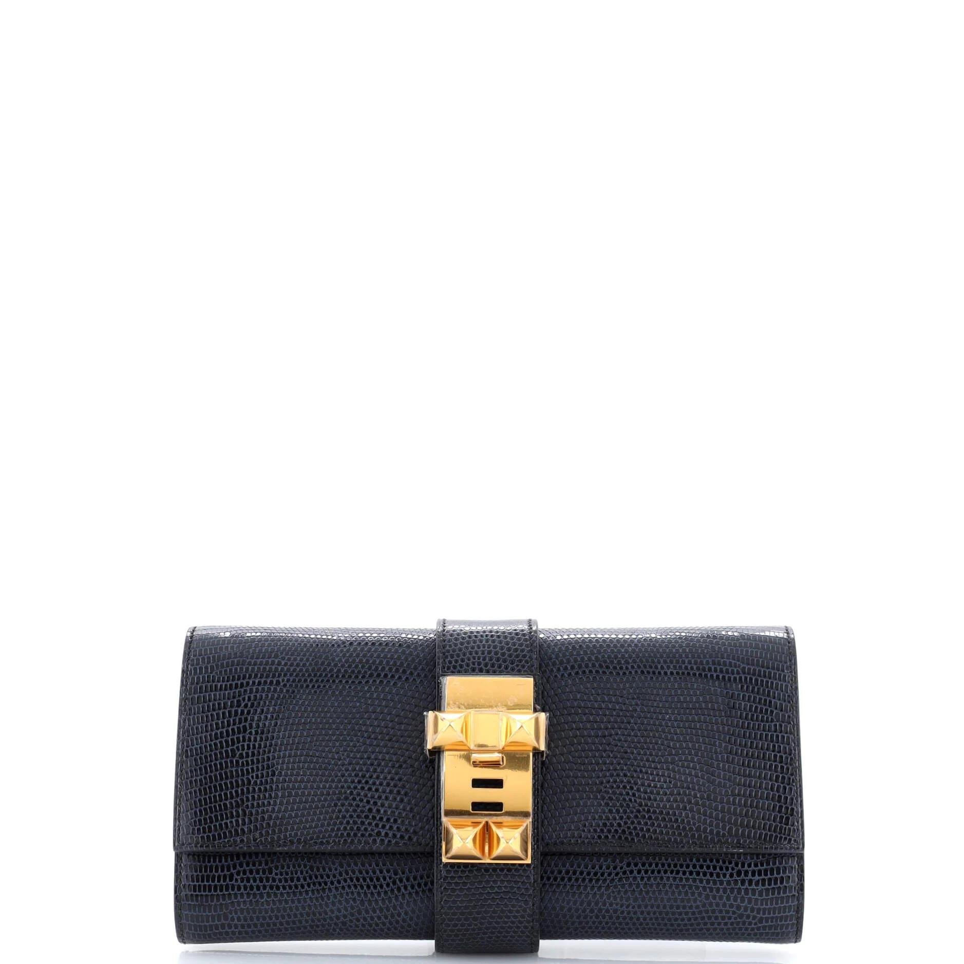 Hermes Medor 23 Handbag Lizard Skin 2015