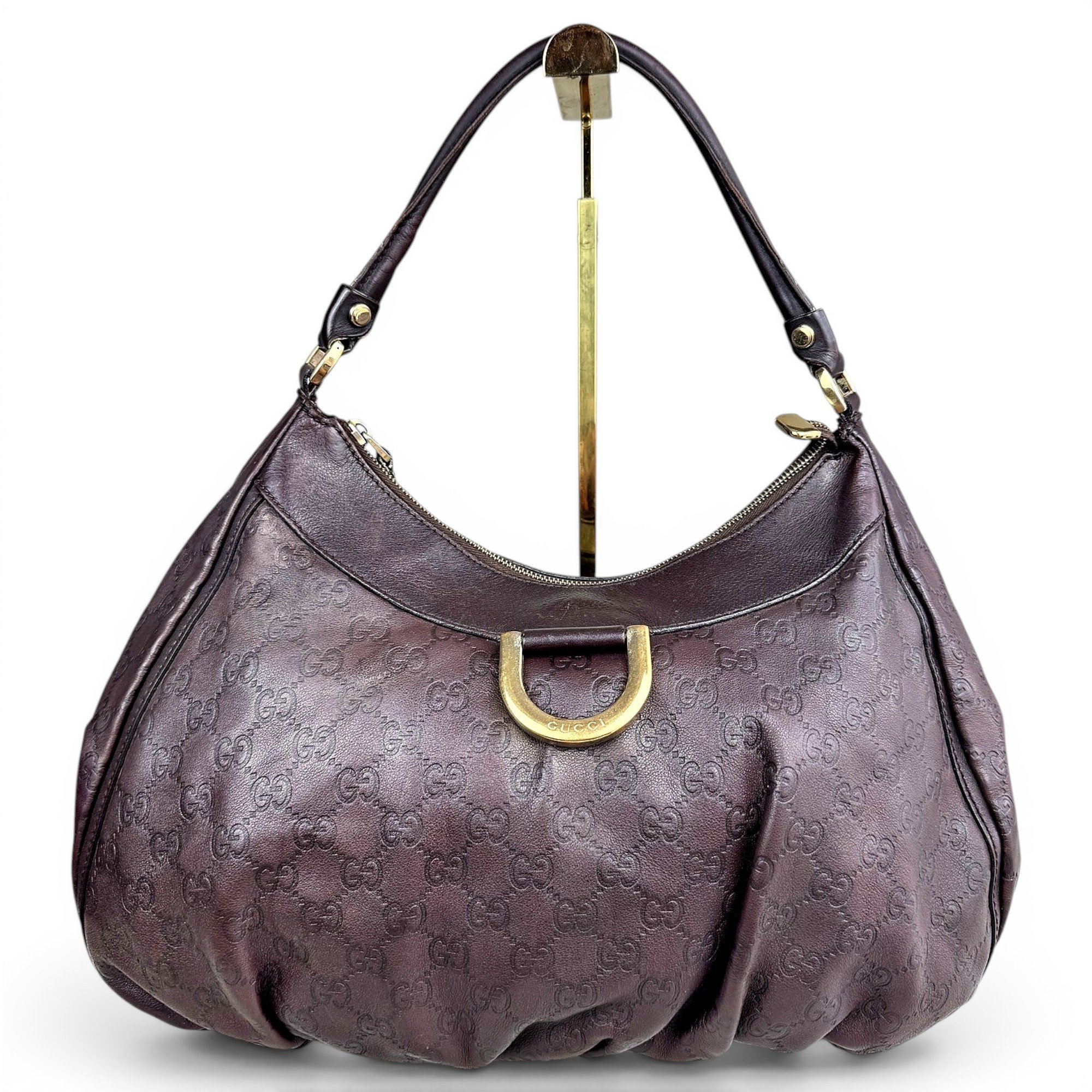 D-Ring leather handbag