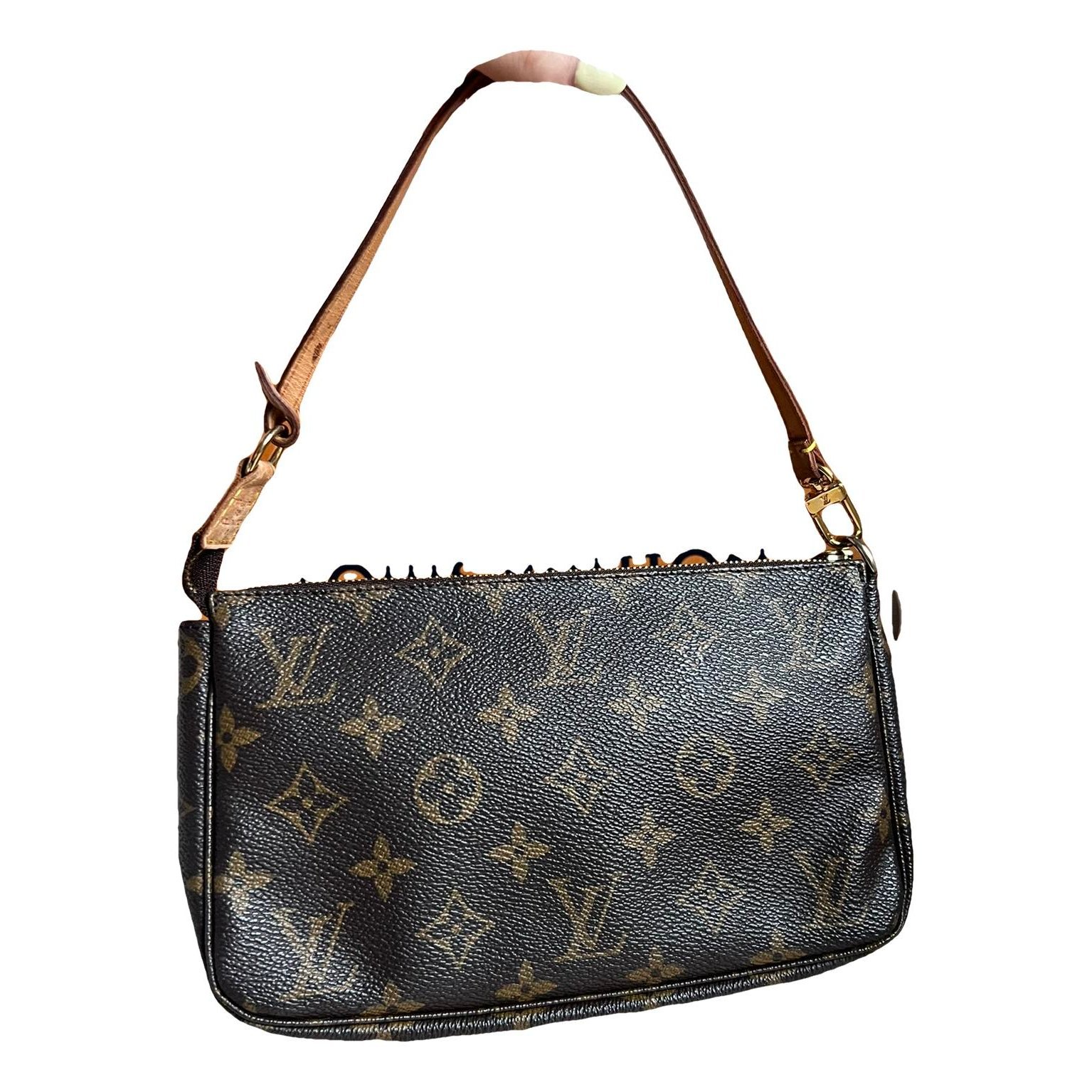 Pochette Accessoire leather handbag