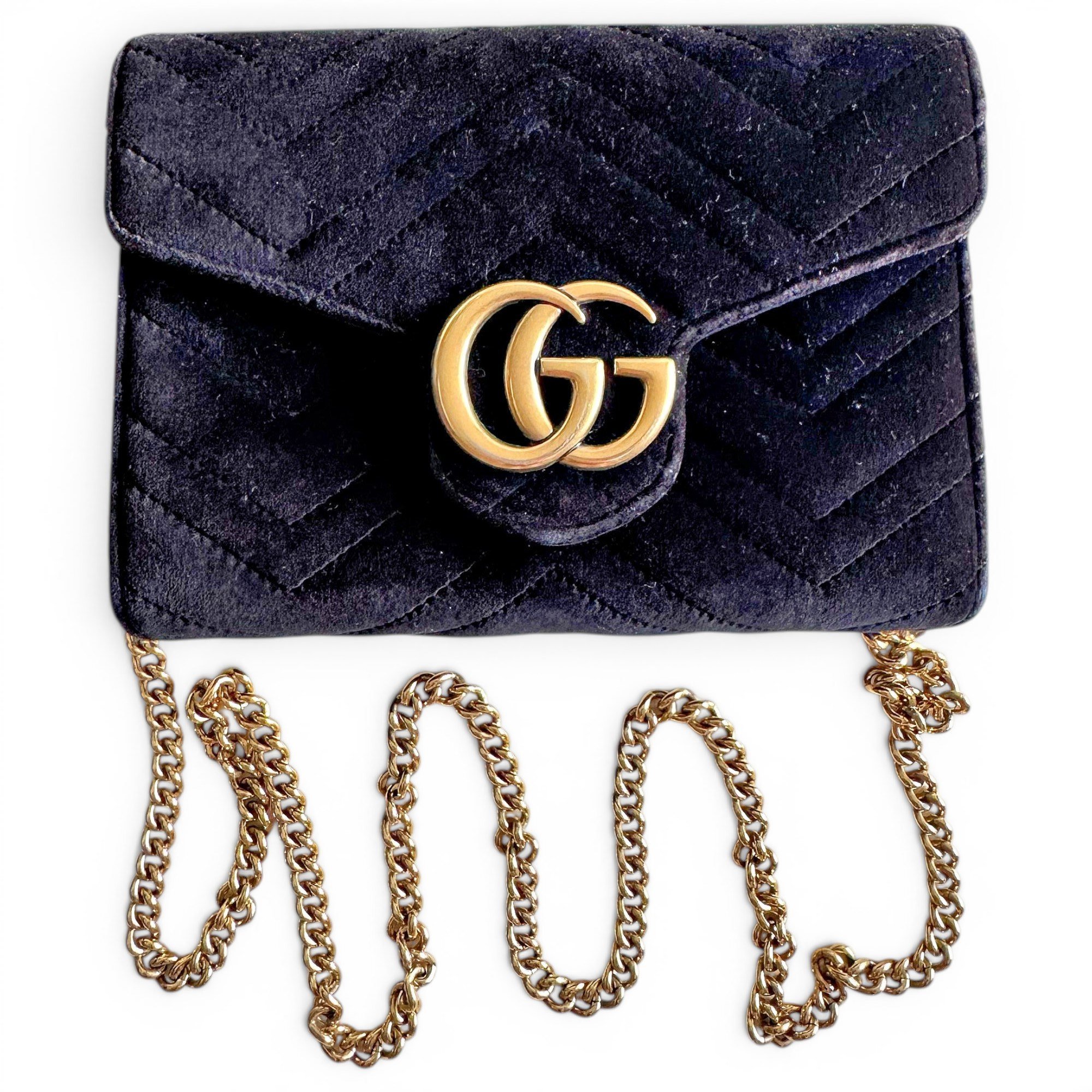GG Marmont Chain velvet mini bag
