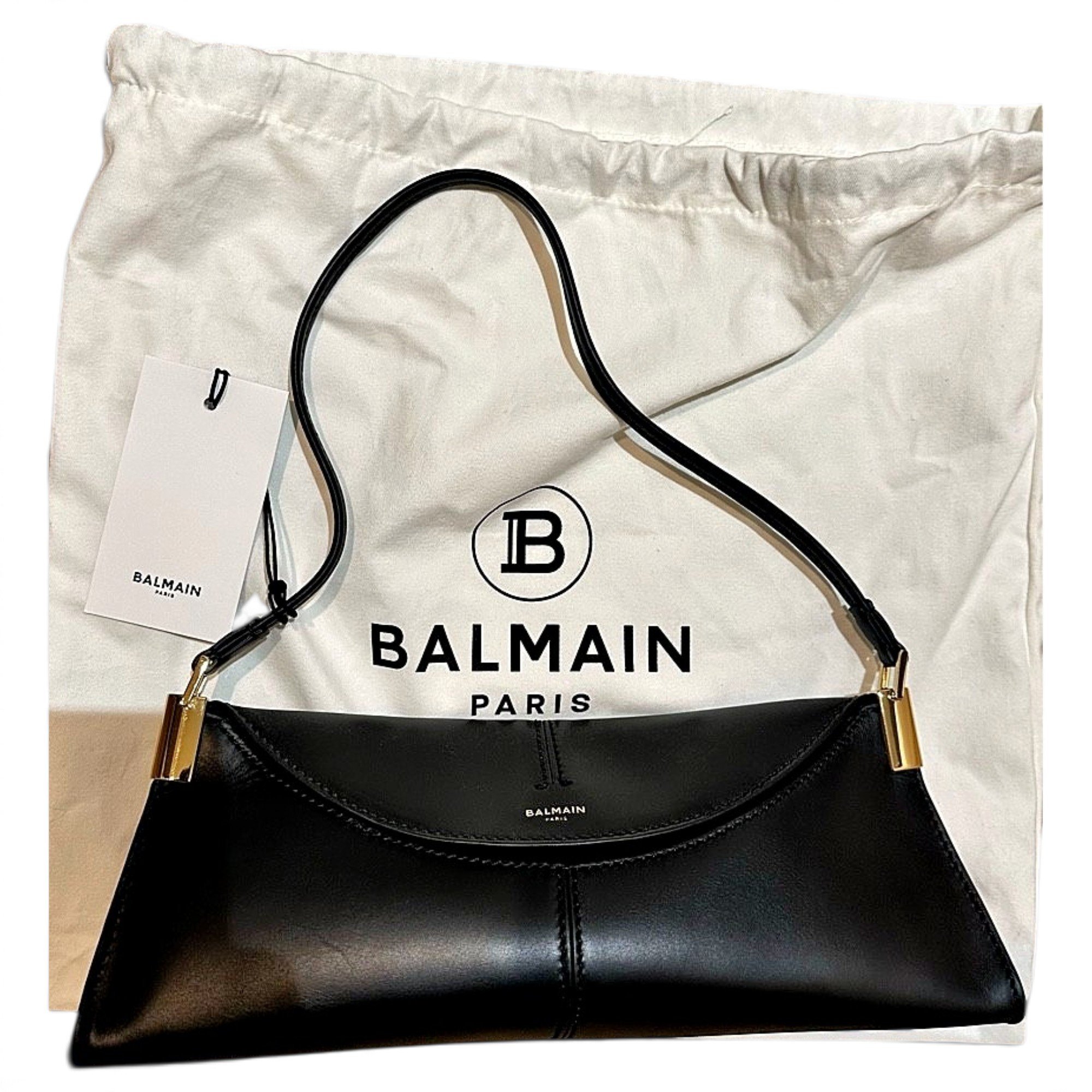 Balmain 64-83 leather handbag