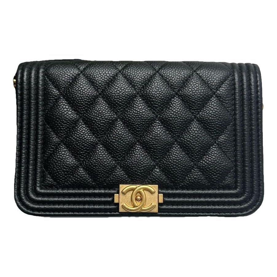 Wallet On Chain Boy leather crossbody bag