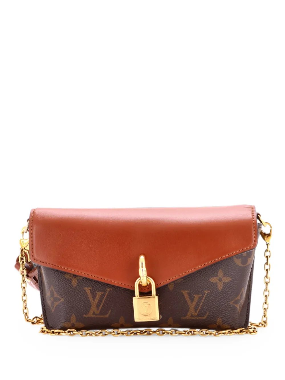 Padlock on Strap Handbag Monogram Canvas and Leather crossbody bag